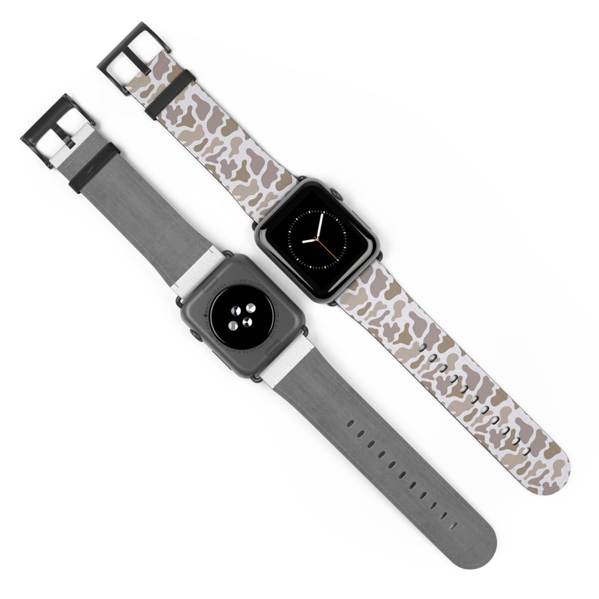 Neutral Camo Watch Band — Beige White Camouflage Apple Watch Strap