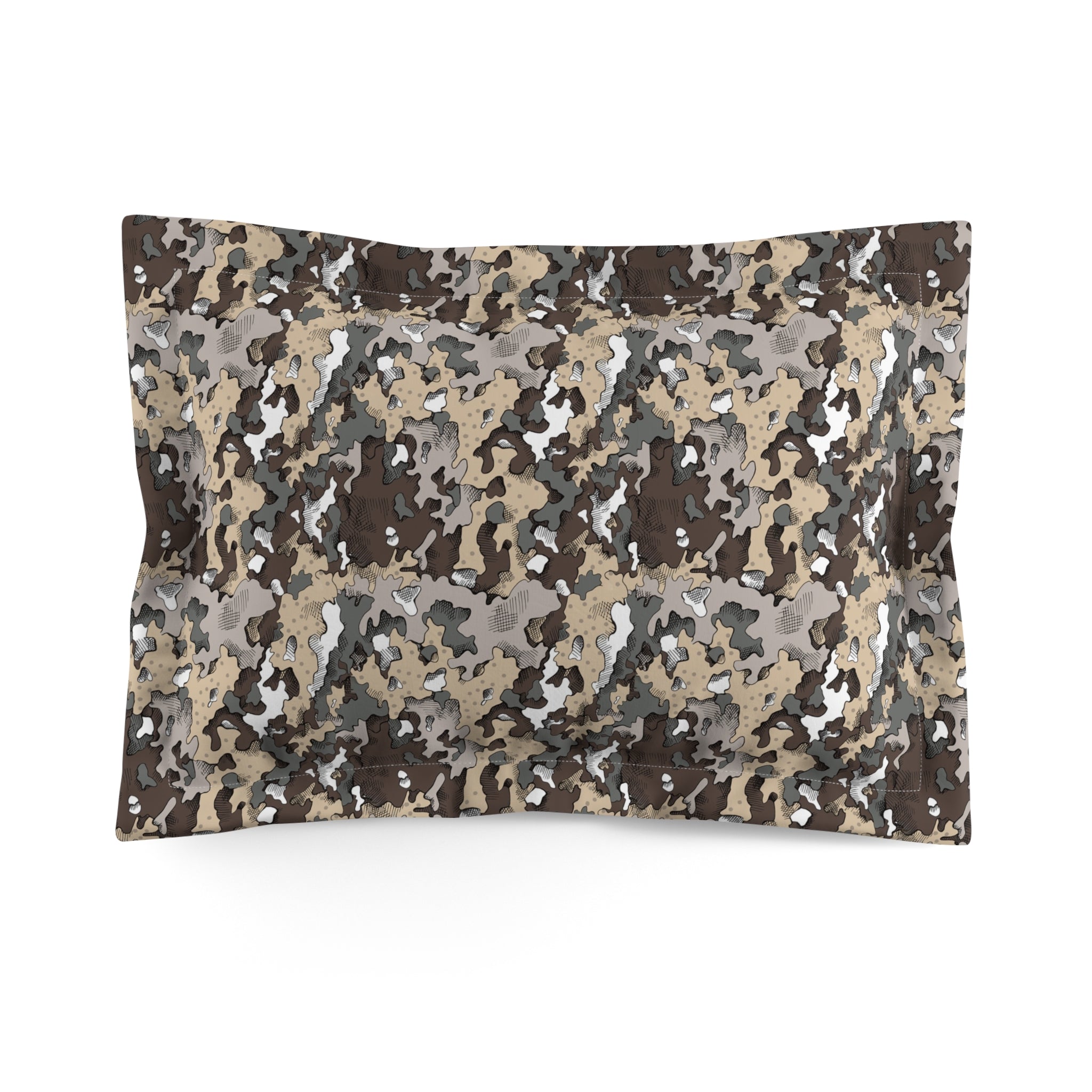 Dixie Camo Microfiber Pillow Sham, Cozy Bedroom Decor, Modern Home Accent, Great for Camping or Hunting Enthusiasts, Stylish Sleep Gift,