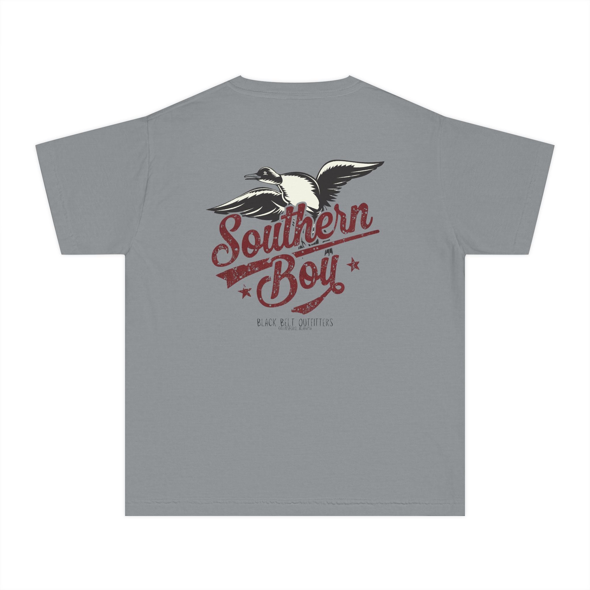 Southern Boy Flying Duck Youth Midweight Tee - Fun Farm-Themed Shirt