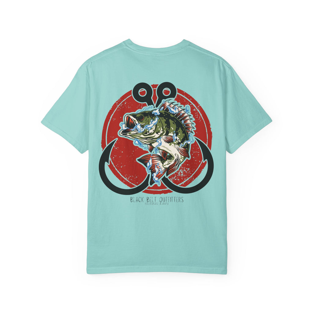 Double Hooks Bass Unisex T-Shirt, Perfect for Gifts, Father's Day, Golf Events, Casual Wear, Comfortable Tee