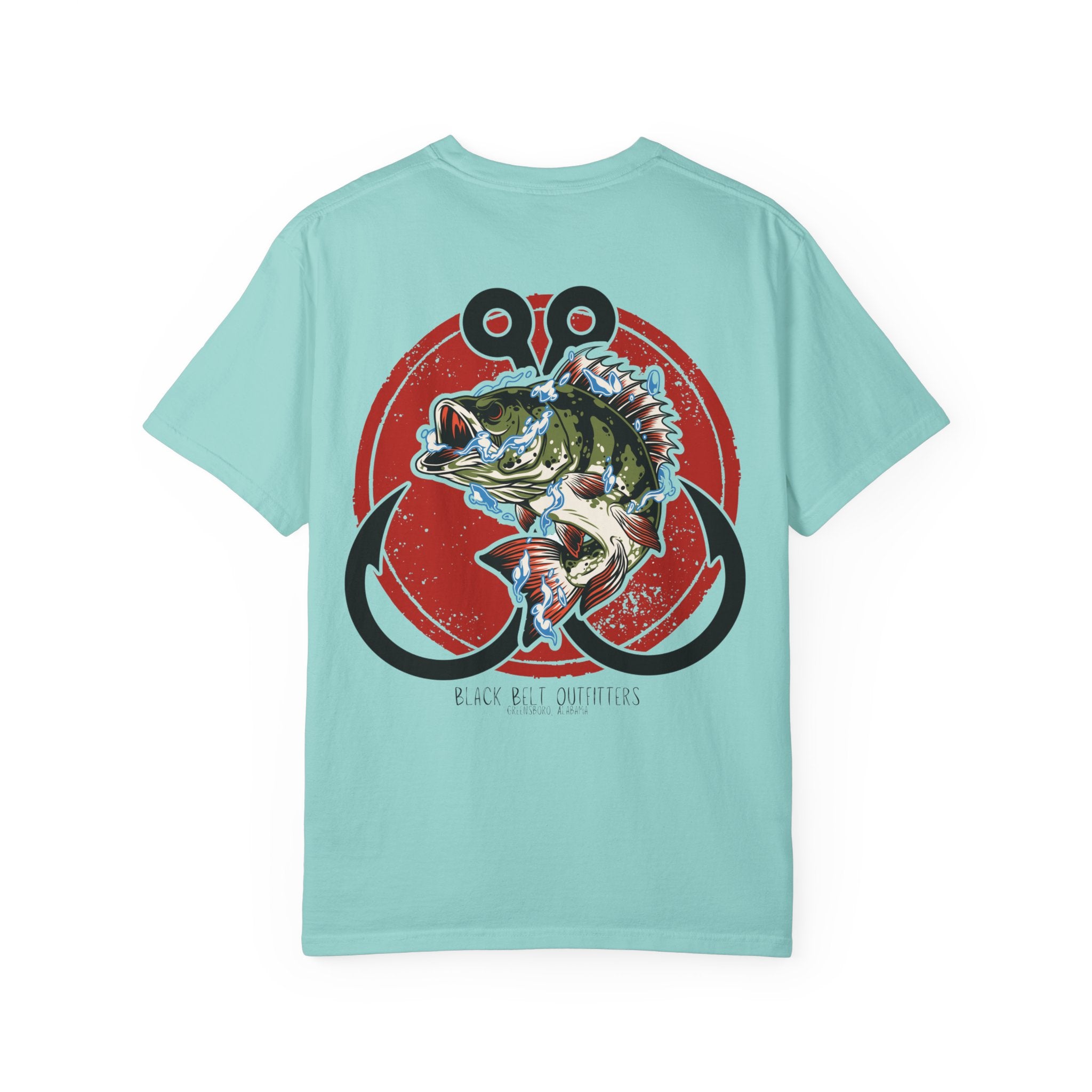 Double Hooks Bass Unisex T-Shirt, Perfect for Gifts, Father's Day, Golf Events, Casual Wear, Comfortable Tee