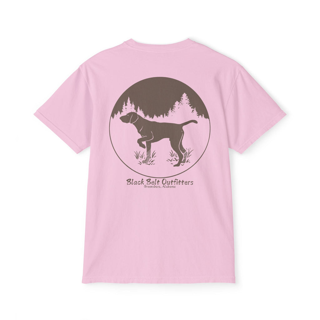 DEER HUNTING DOG (2) Unisex Heavy Cotton Pocket Tee