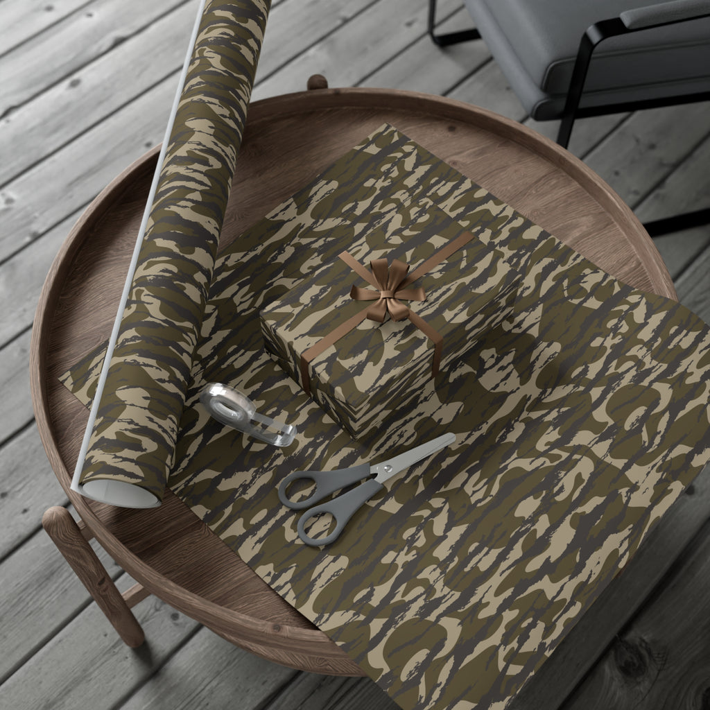 Trendy Camo Gift Wrap Paper, Perfect for Holidays, Birthdays, Parties, Eco-Friendly Packaging, Unique Camo Design