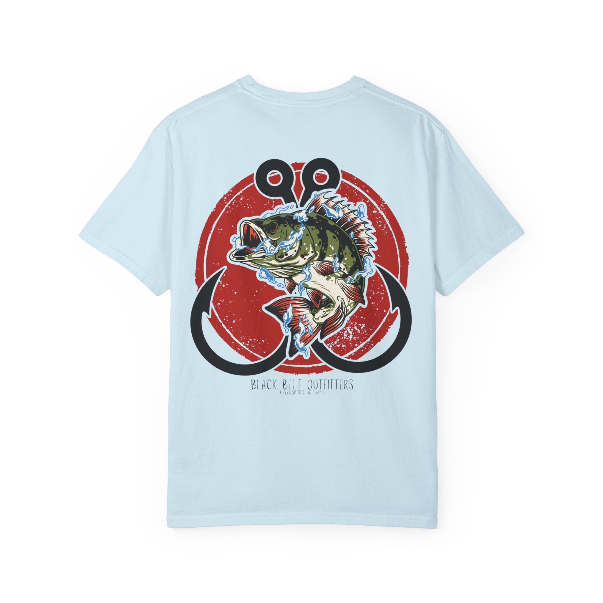 Double Hooks Bass Unisex T-Shirt, Perfect for Gifts, Father's Day, Golf Events, Casual Wear, Comfortable Tee