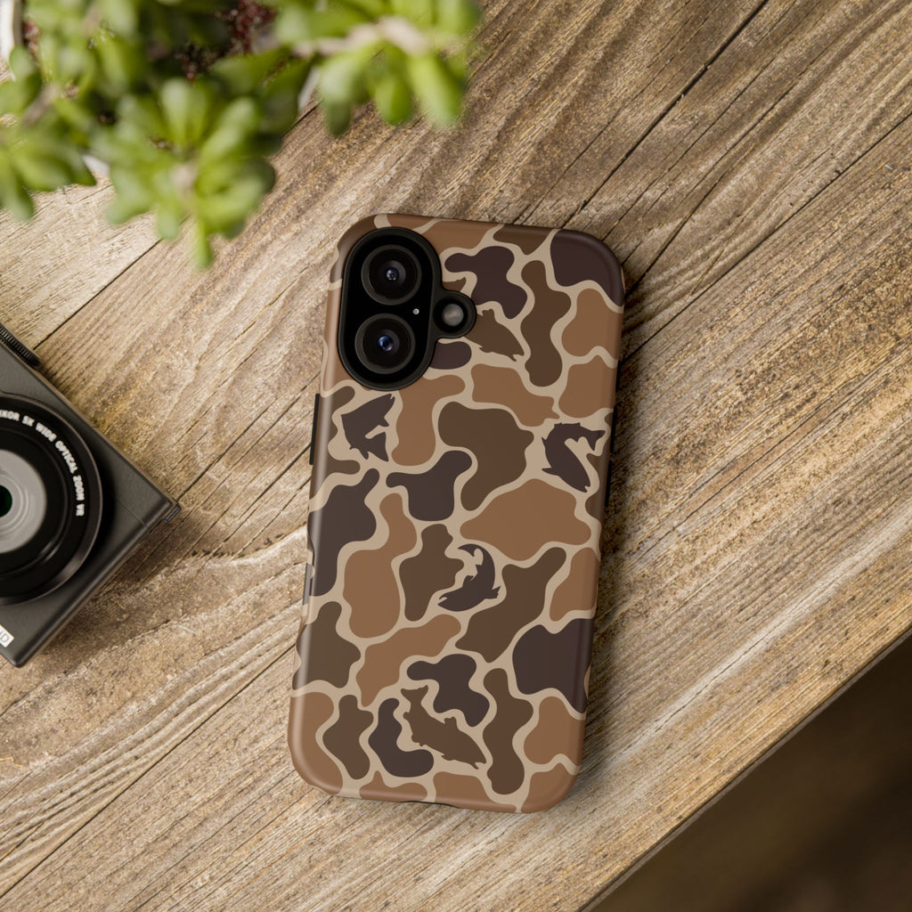 Brown Shark Camo design Tough Cases