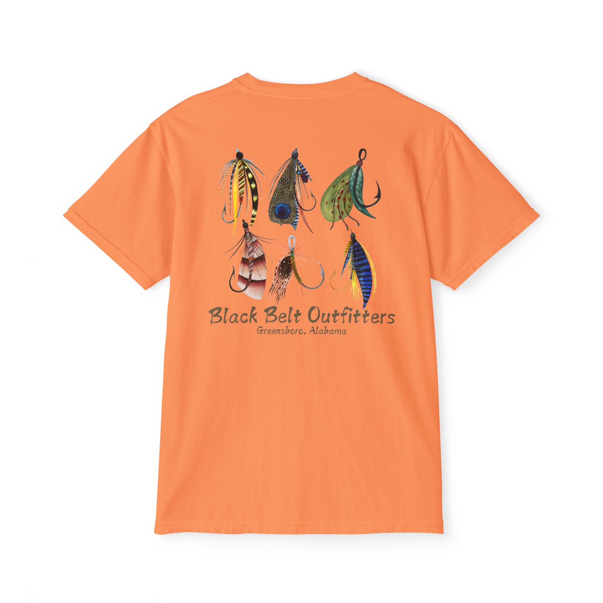 Black belt outfitters fishing lures Unisex Garment-Dyed Pocket T-Shirt