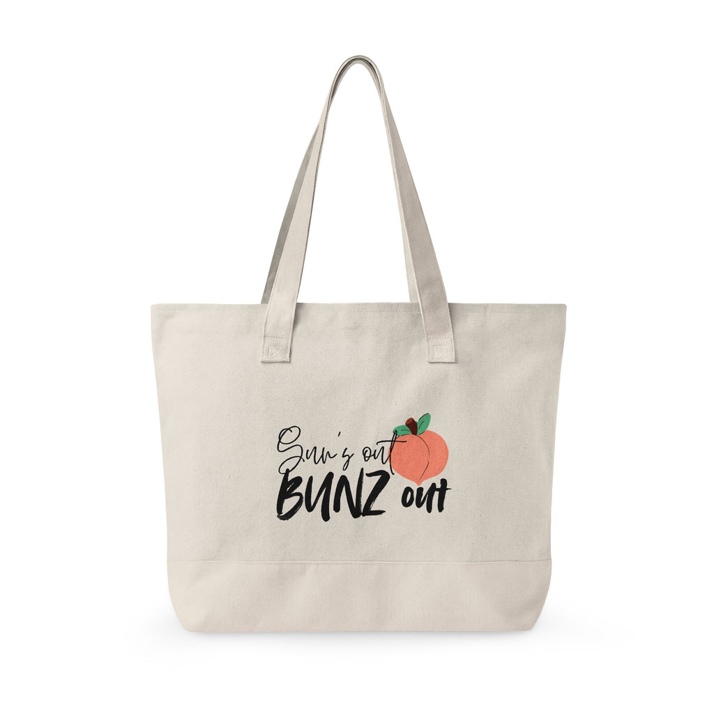 Zippered Canvas Tote — Sun’s Out Bunz Out