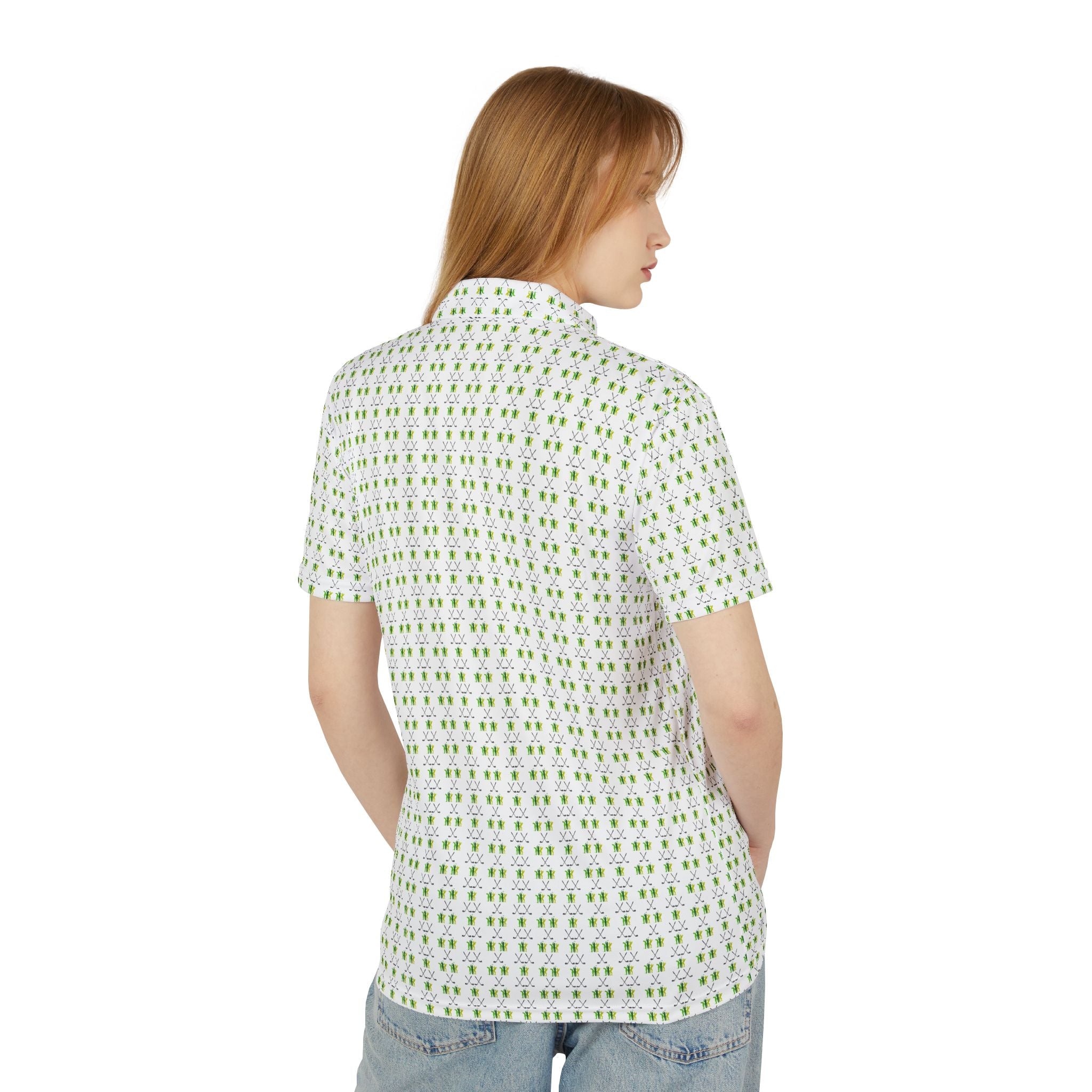 Golf Pattern Unisex Polo Shirt (AOP)