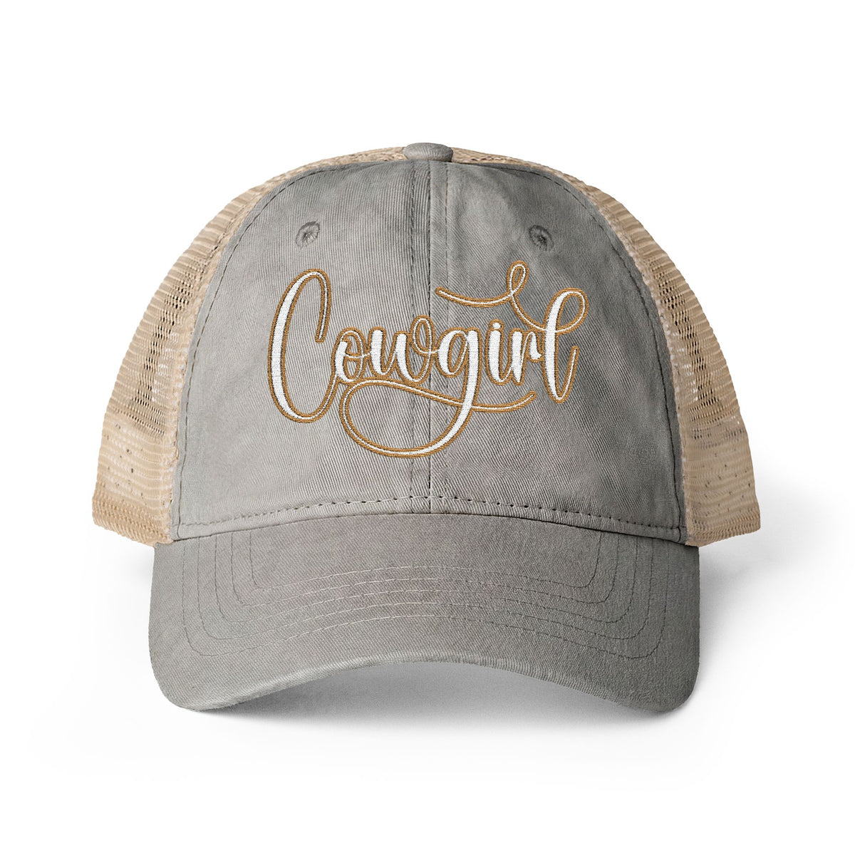 COWGIRL Women's Washed Mesh-Back Cap