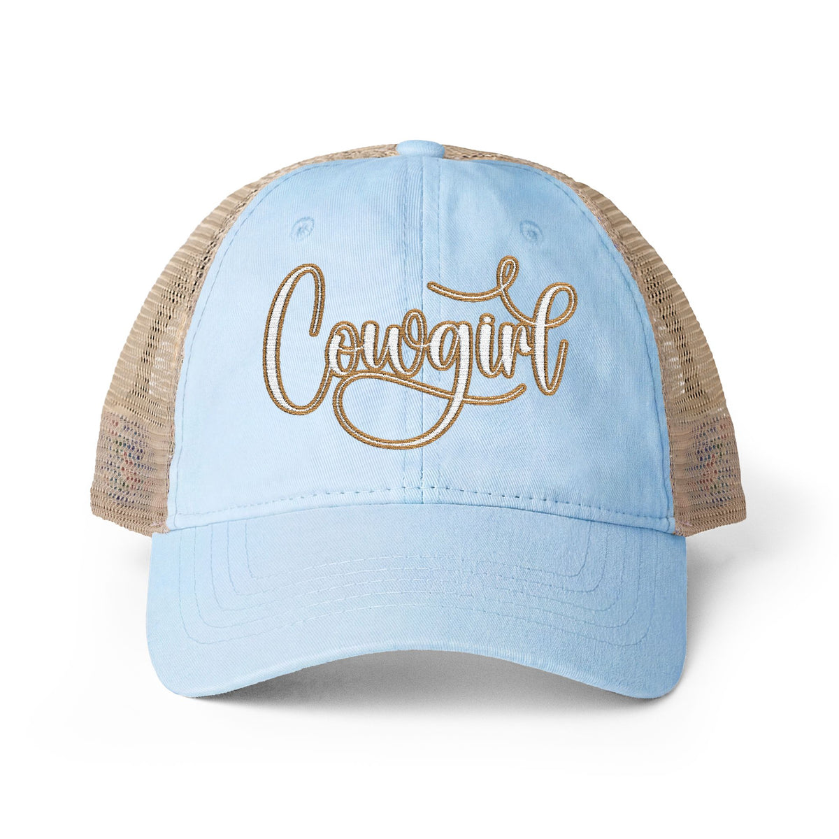COWGIRL Women's Washed Mesh-Back Cap