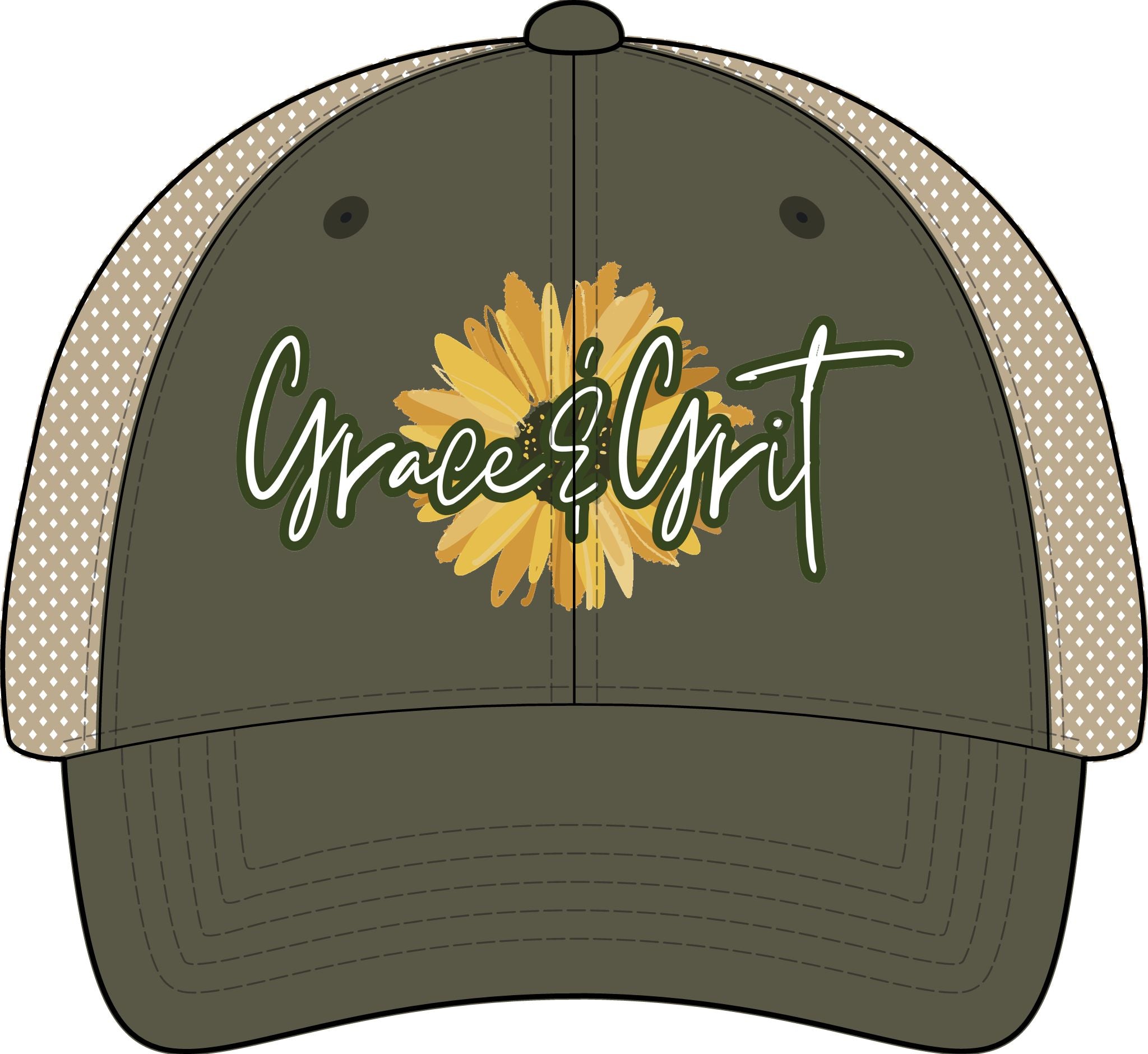GRACE & GRIT Women's Washed Mesh-Back Cap
