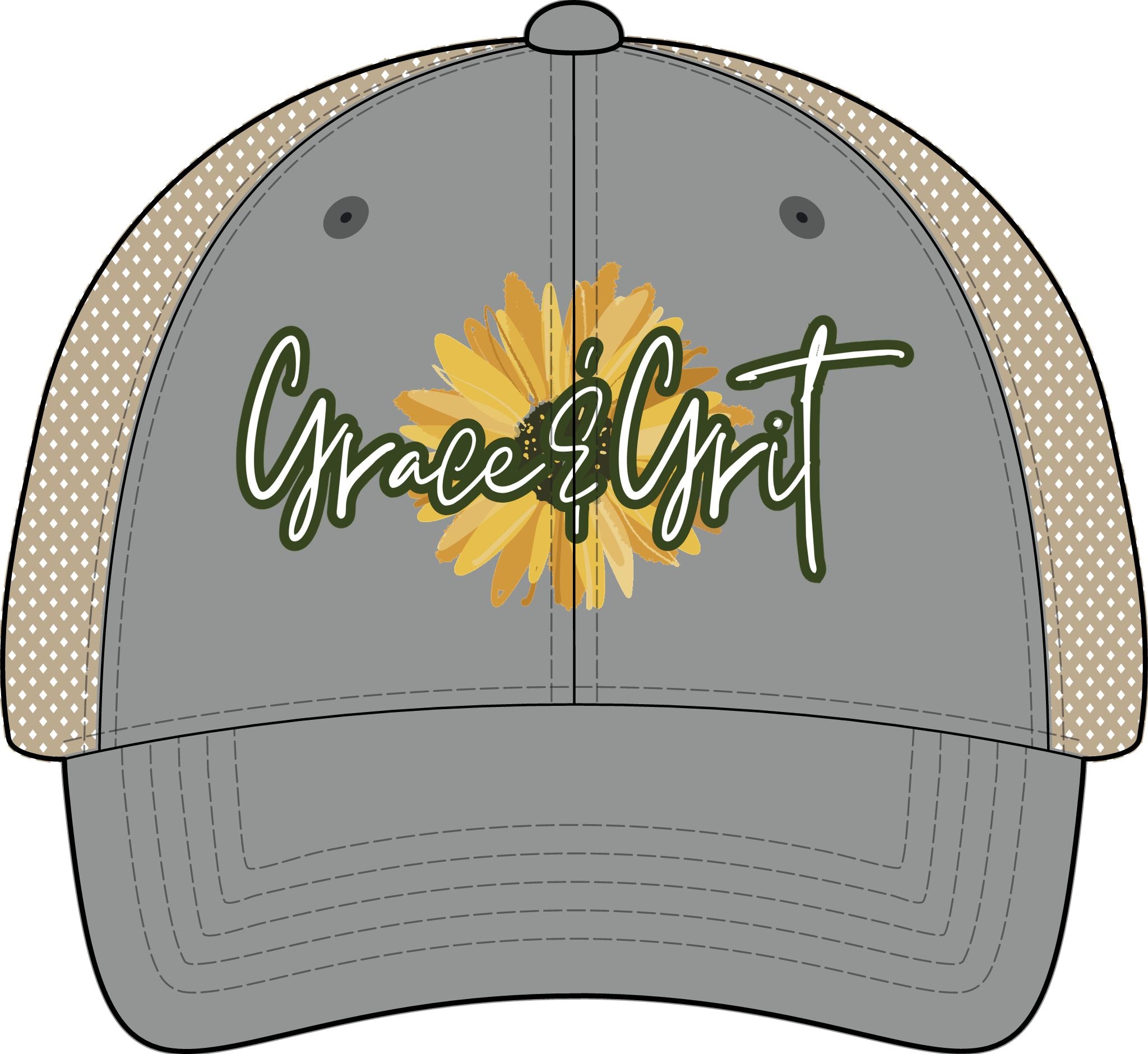 GRACE & GRIT Women's Washed Mesh-Back Cap