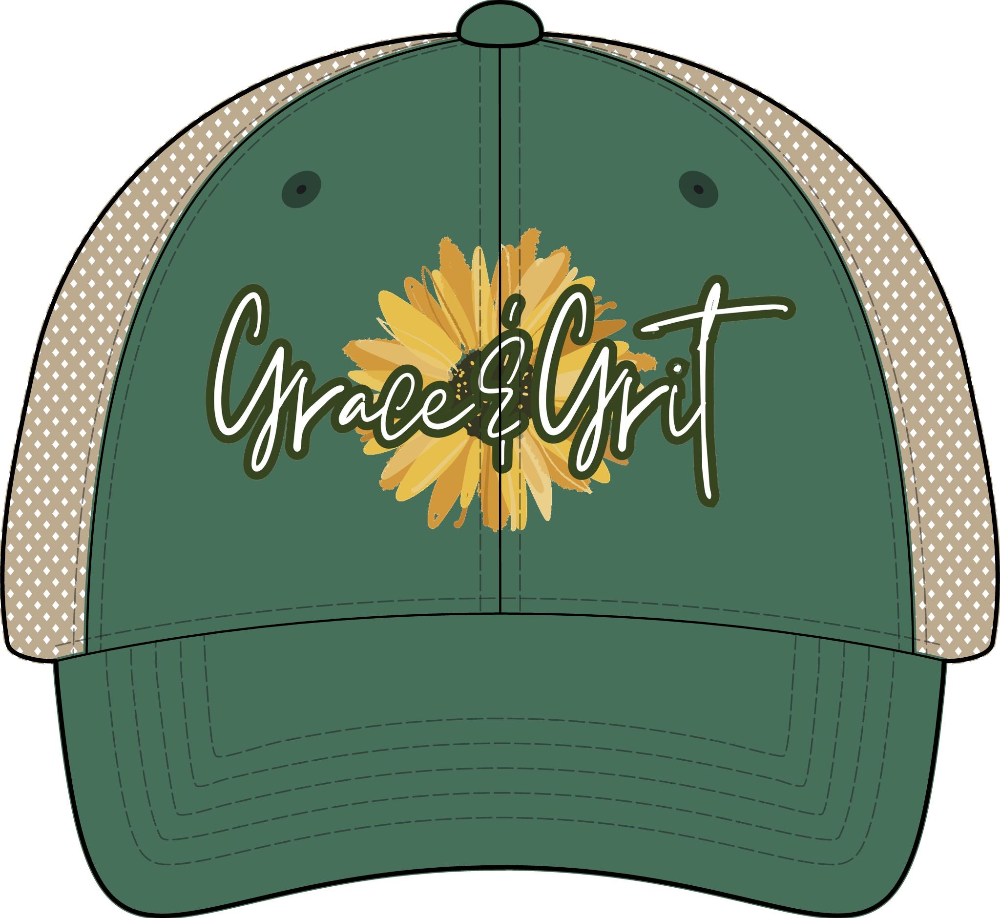GRACE & GRIT Women's Washed Mesh-Back Cap