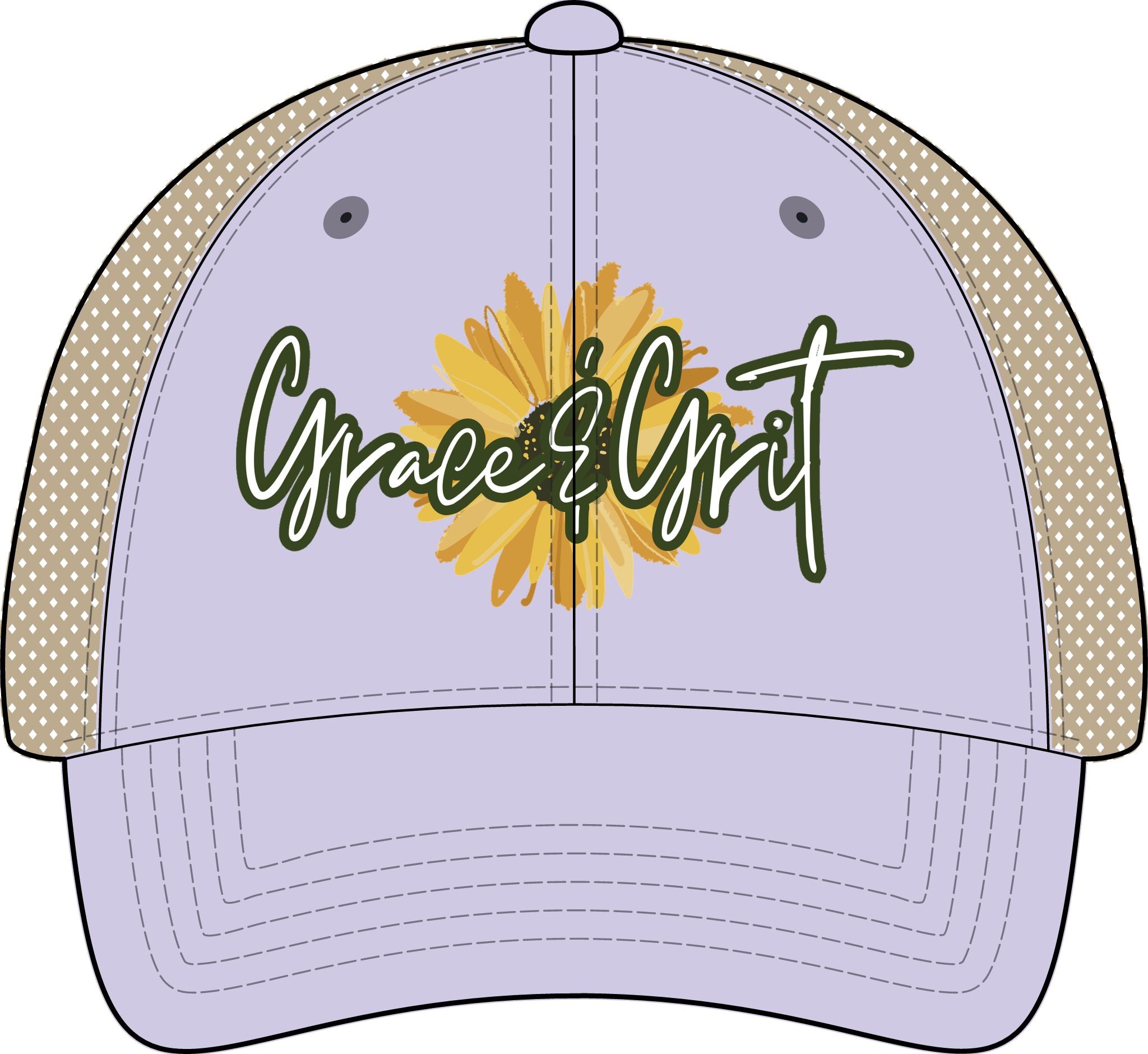 GRACE & GRIT Women's Washed Mesh-Back Cap