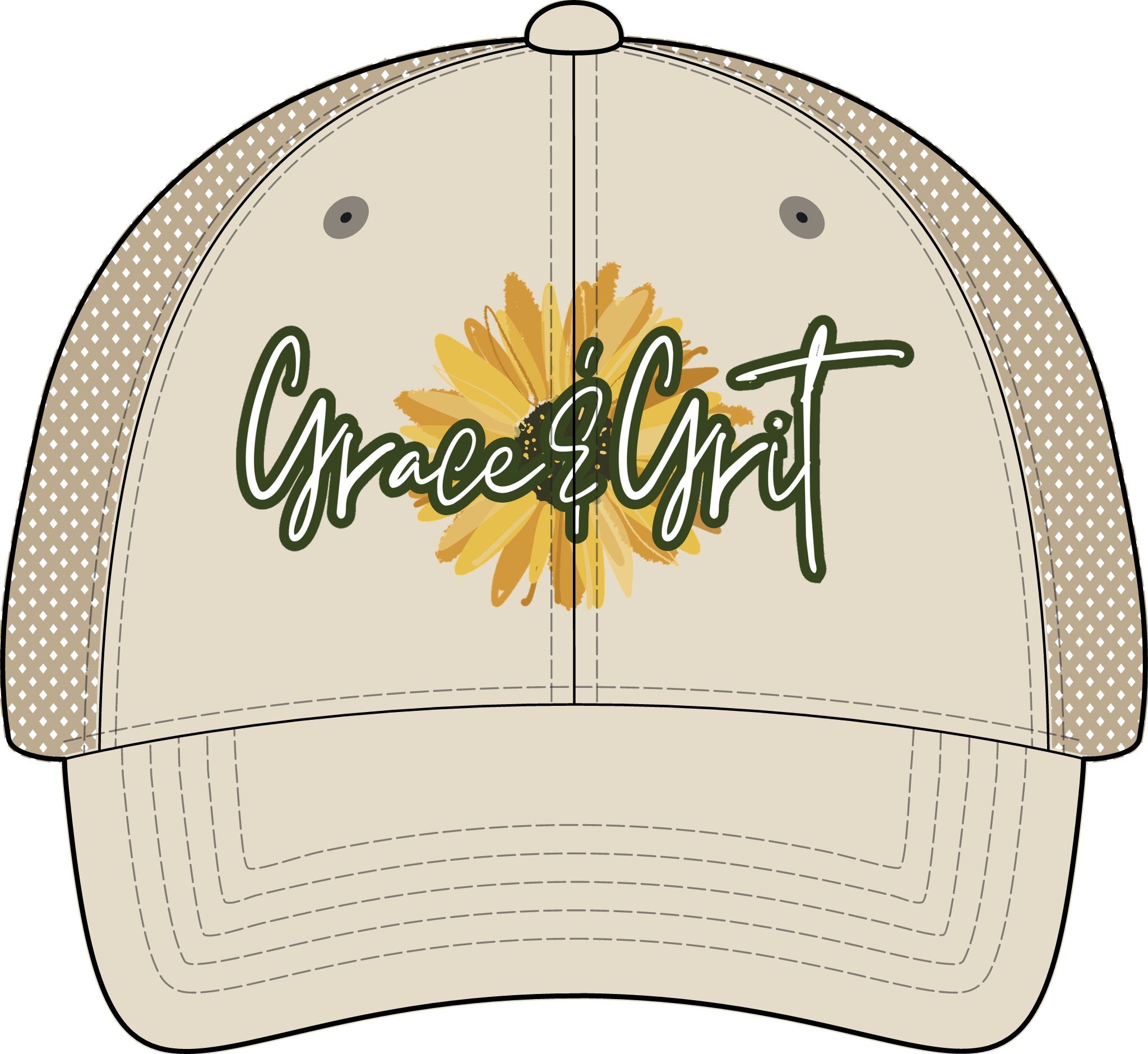 GRACE & GRIT Women's Washed Mesh-Back Cap