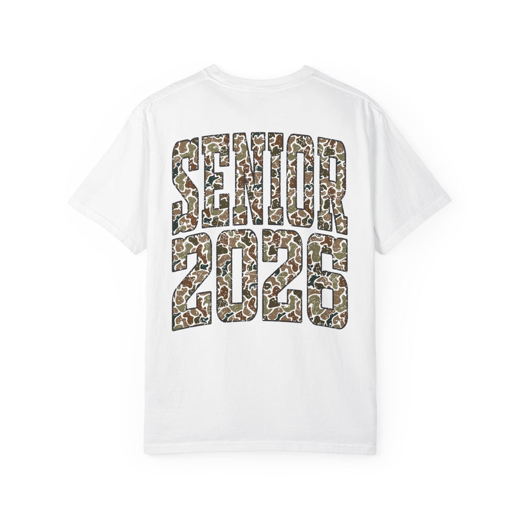 Camo Class of 2026, Senior 2026, Graphic T-Shirt, Casual Wear, Inspirational Gift, Summer Tee, Eco-Friendly Apparel