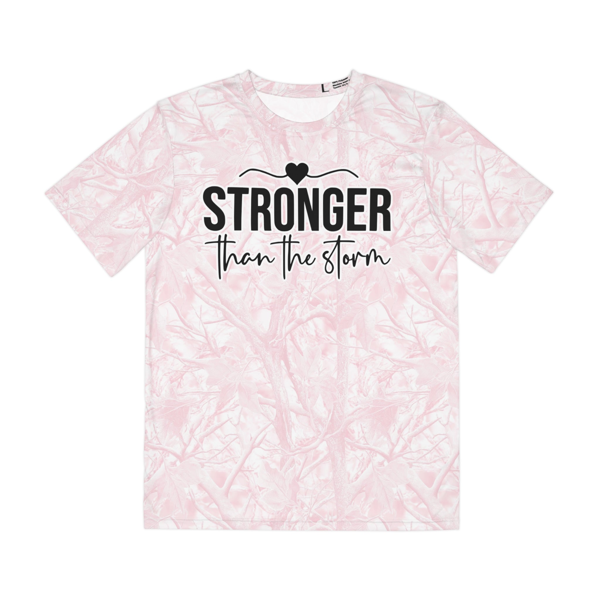 Stronger Than The Storm Pink Camo Tee