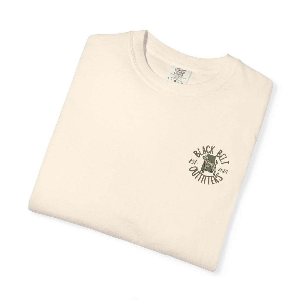 Turkey Feather Graphic T-Shirt — 'Black Belt Outfitters' Outdoor Tee