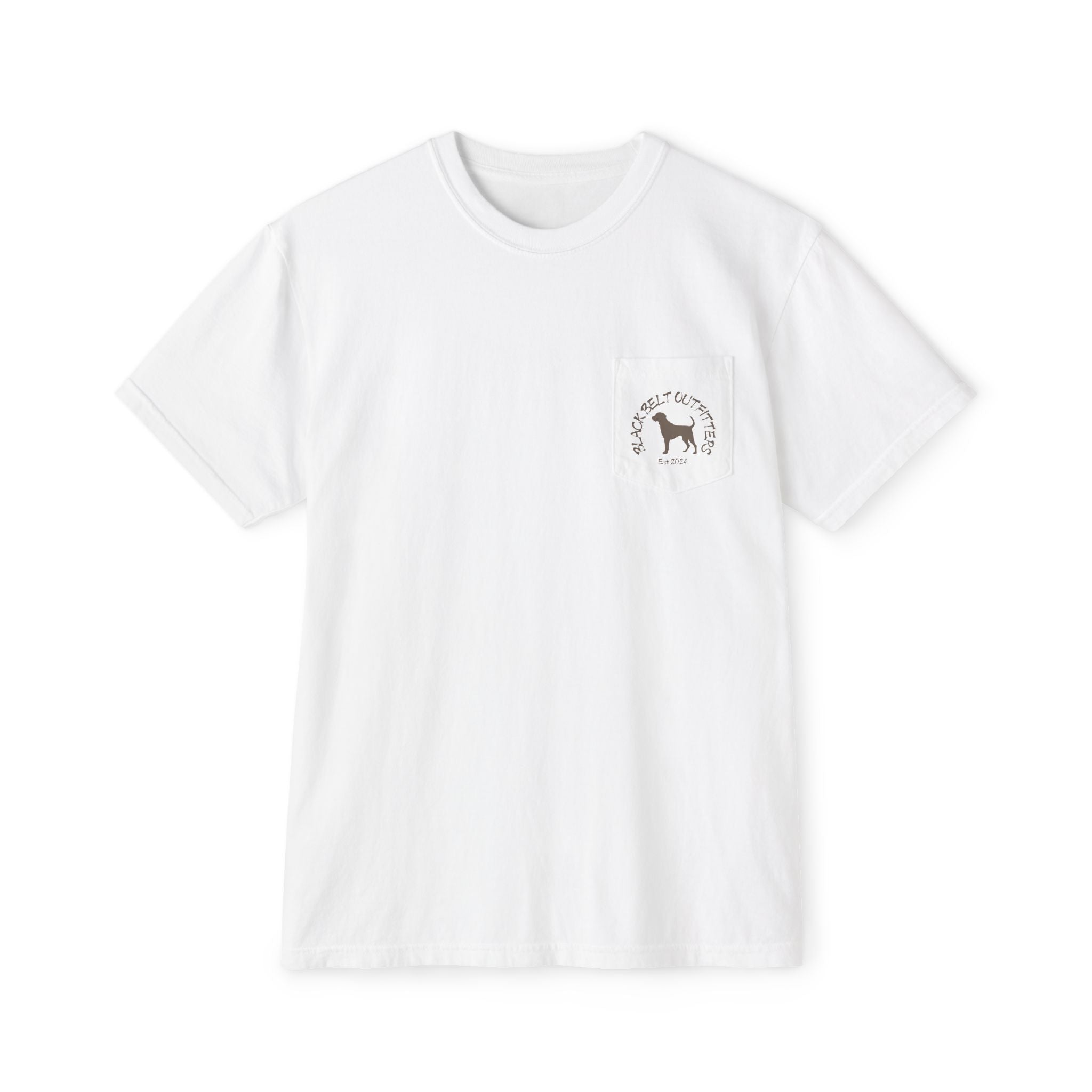 Black belt outfitters Fishing Poles Heart Unisex Garment-Dyed Pocket T-Shirt