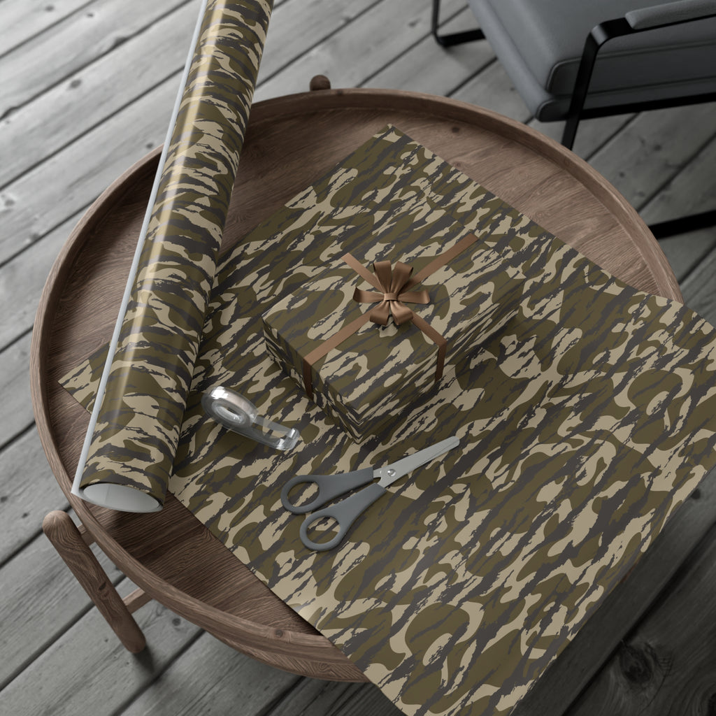 Trendy Camo Gift Wrap Paper, Perfect for Holidays, Birthdays, Parties, Eco-Friendly Packaging, Unique Camo Design
