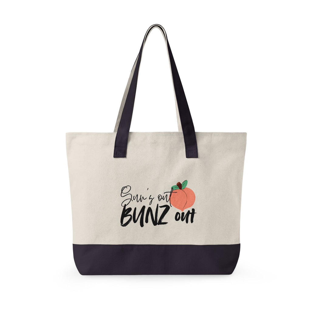 Zippered Canvas Tote — Sun’s Out Bunz Out