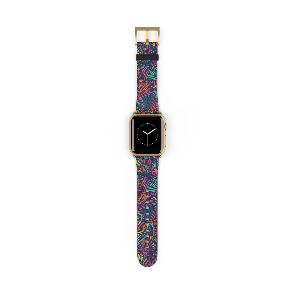 Abstract Triangle Pattern Watch Band — Colorful Geometric Apple Watch Strap