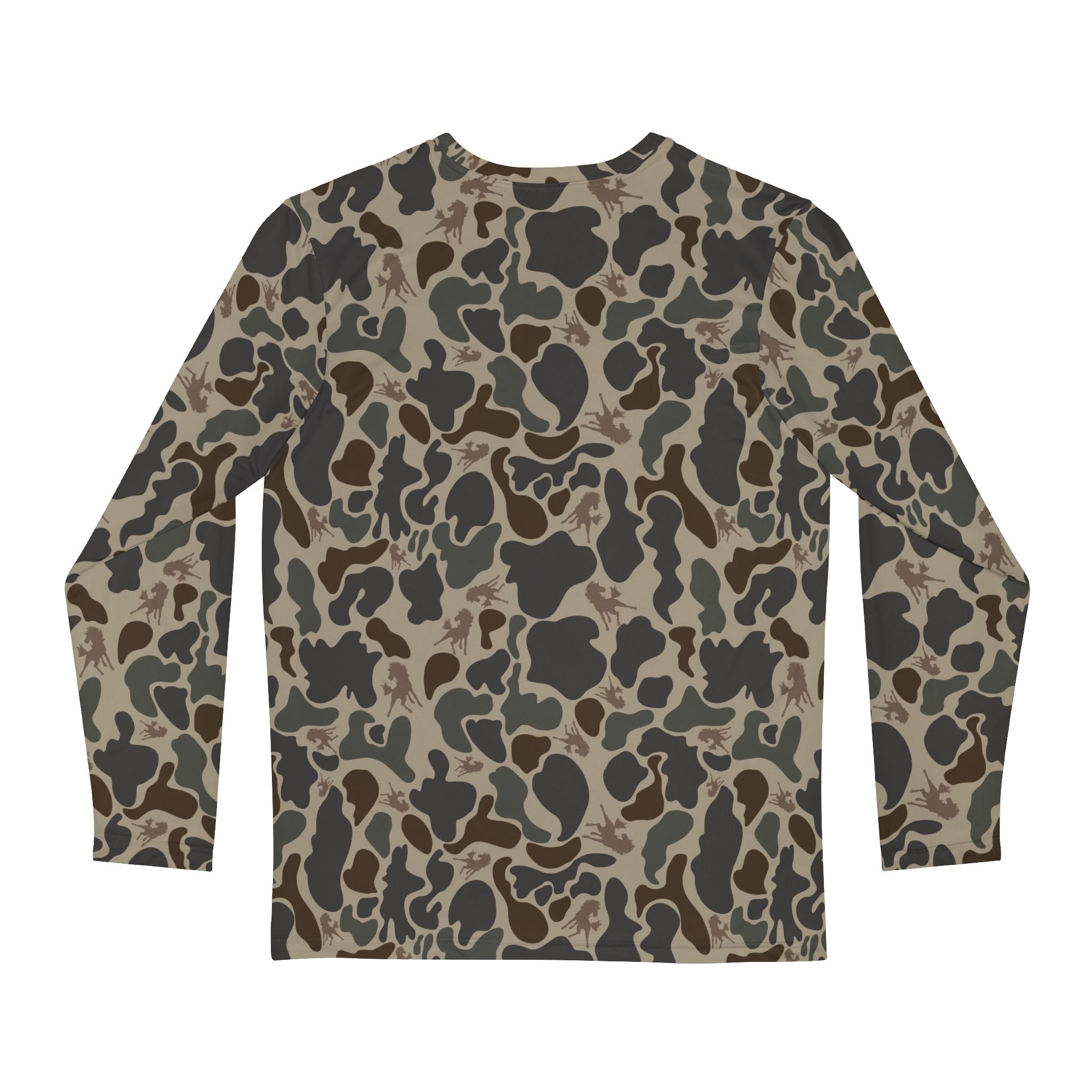 Wild Horses Camo Men's Long Sleeve Shirt (AOP)