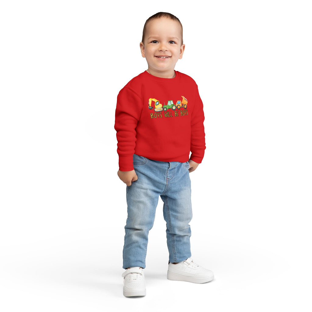 Playful Toddler Sweatshirt - 'Boys Will Be Boys' - Kids' Casual Wear, Baby Clothes, Outdoor Adventures, Birthday Gift, Spring Fashion
