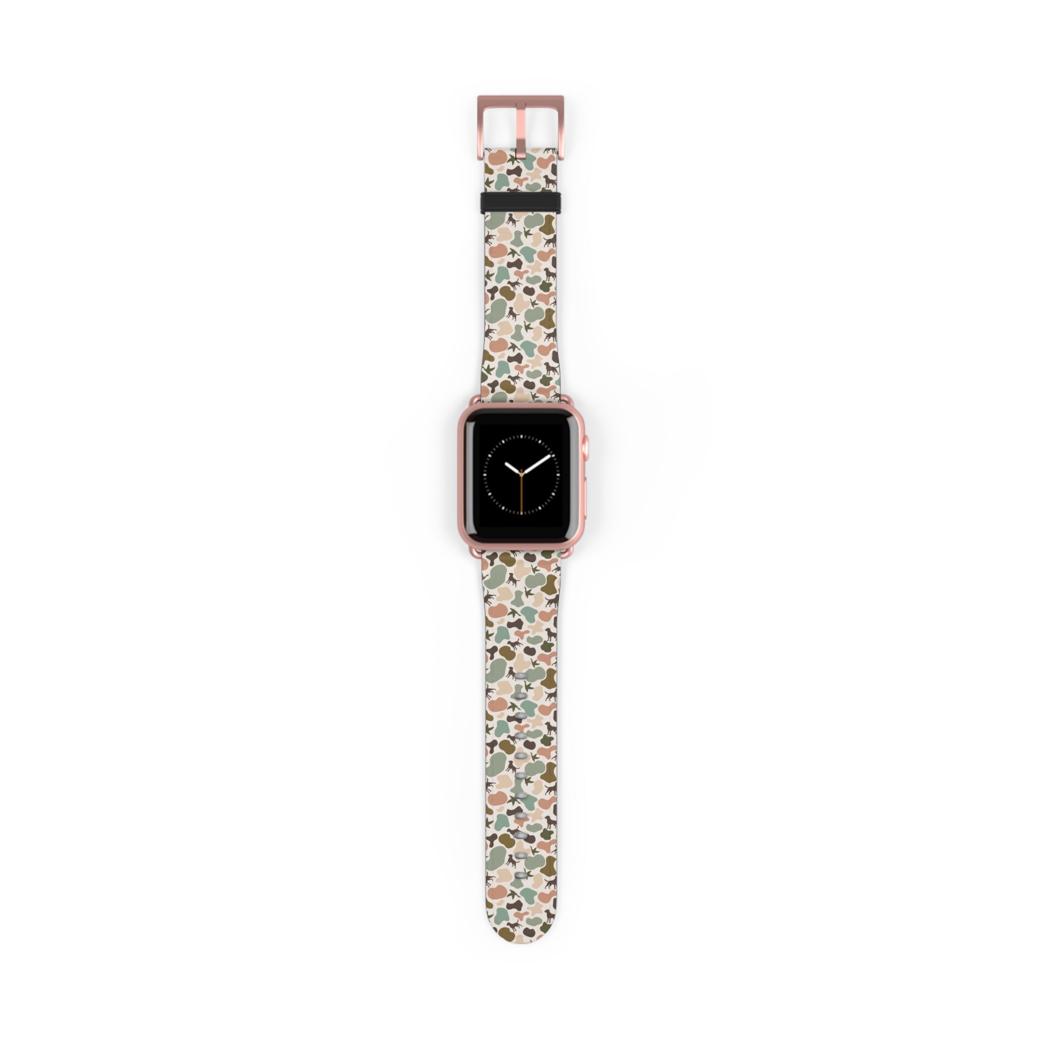 Old school camo duck and dog custom print Watch Band
