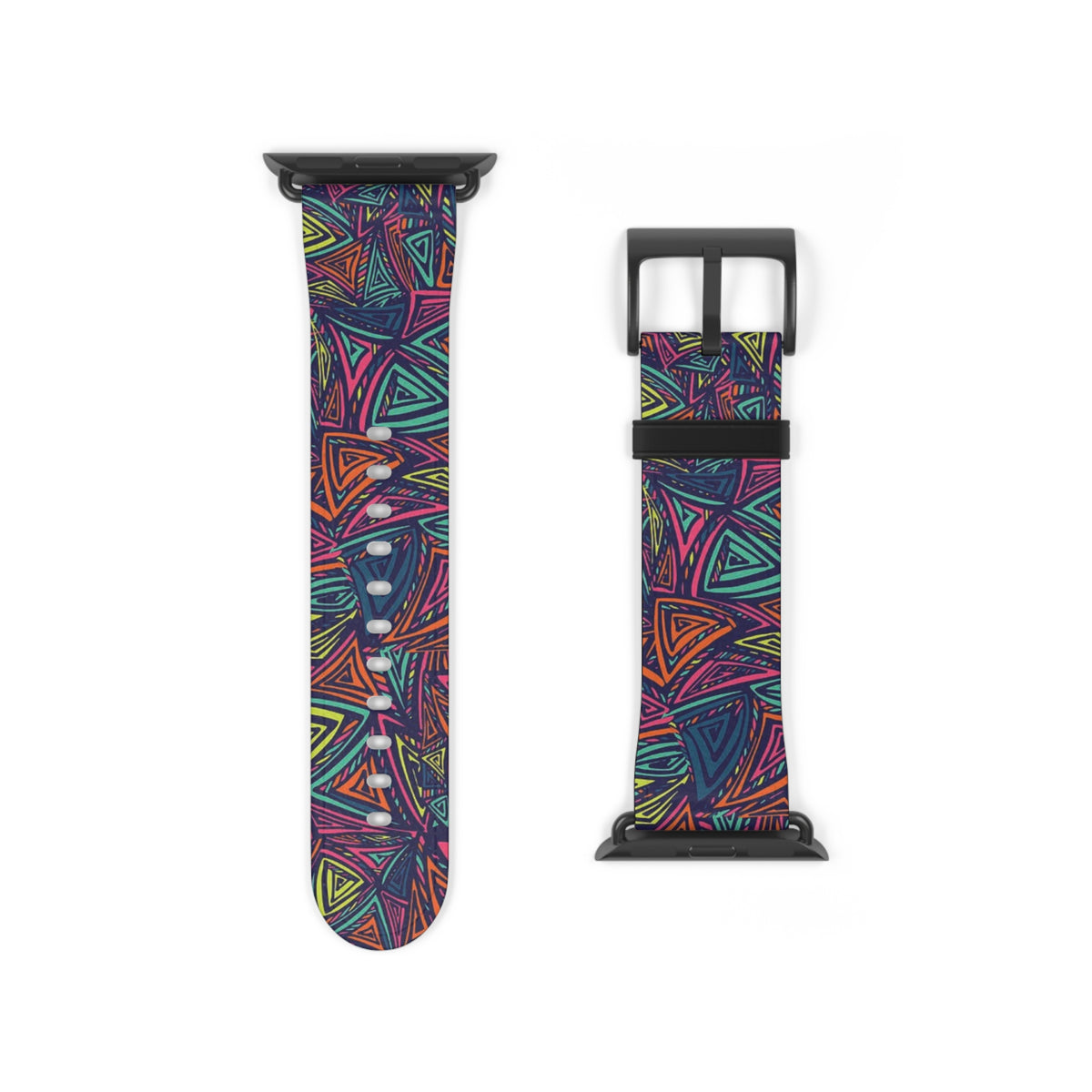Abstract Triangle Pattern Watch Band — Colorful Geometric Apple Watch Strap