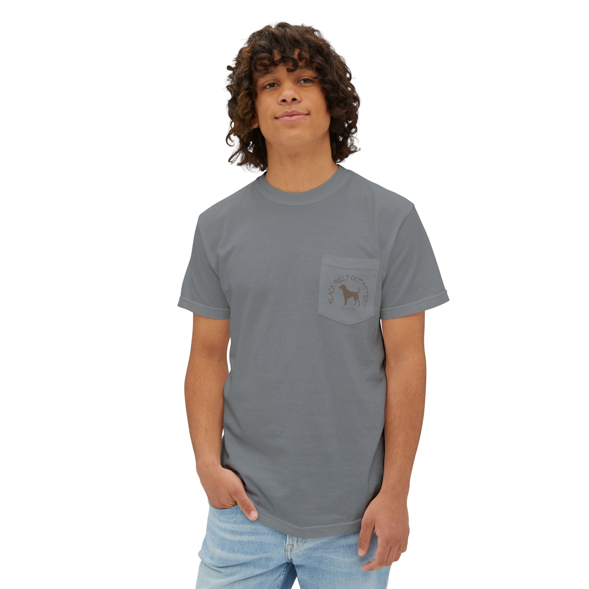 Black belt outfitters Bass Fishing Unisex Garment-Dyed Pocket T-Shirt