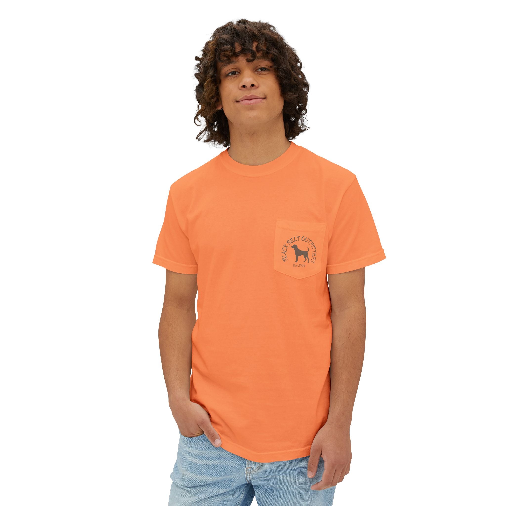 Black belt outfitters Bass Fishing Unisex Garment-Dyed Pocket T-Shirt
