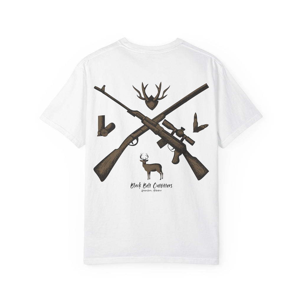 HUNTING VIBES Unisex Garment-Dyed T-shirt, Outdoor Adventure Shirt, Wildlife Lover Gift, Camping Apparel, Casual Fashion