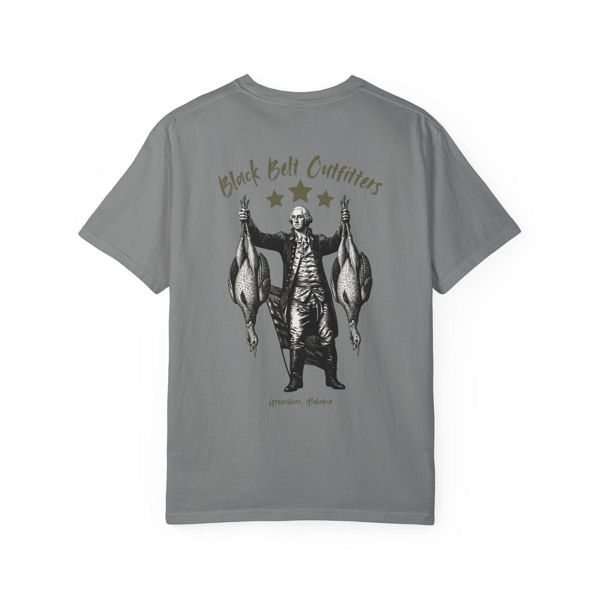T-Shirt — Black Belt Outfitters 'American Raised' Graphic Tee (Vintage Washington with Gamebirds)