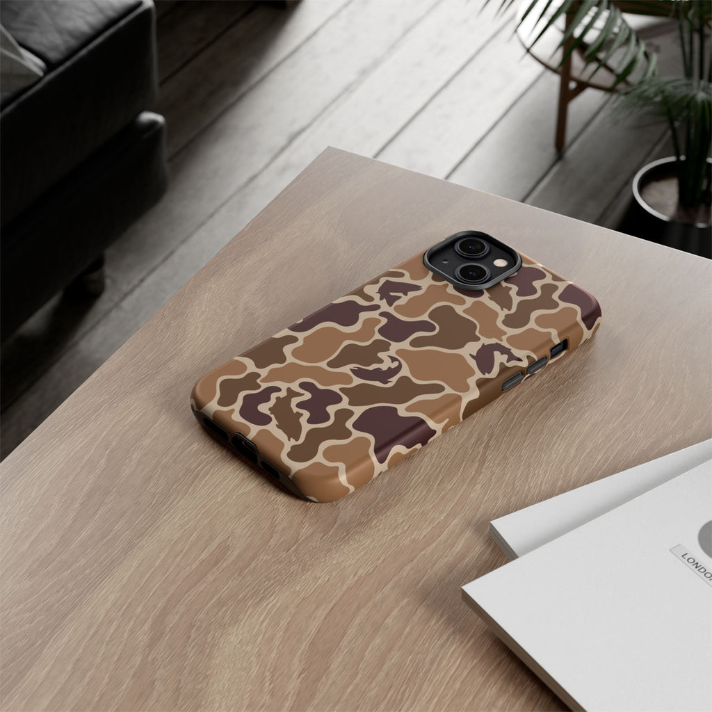 Brown Shark Camo design Tough Cases