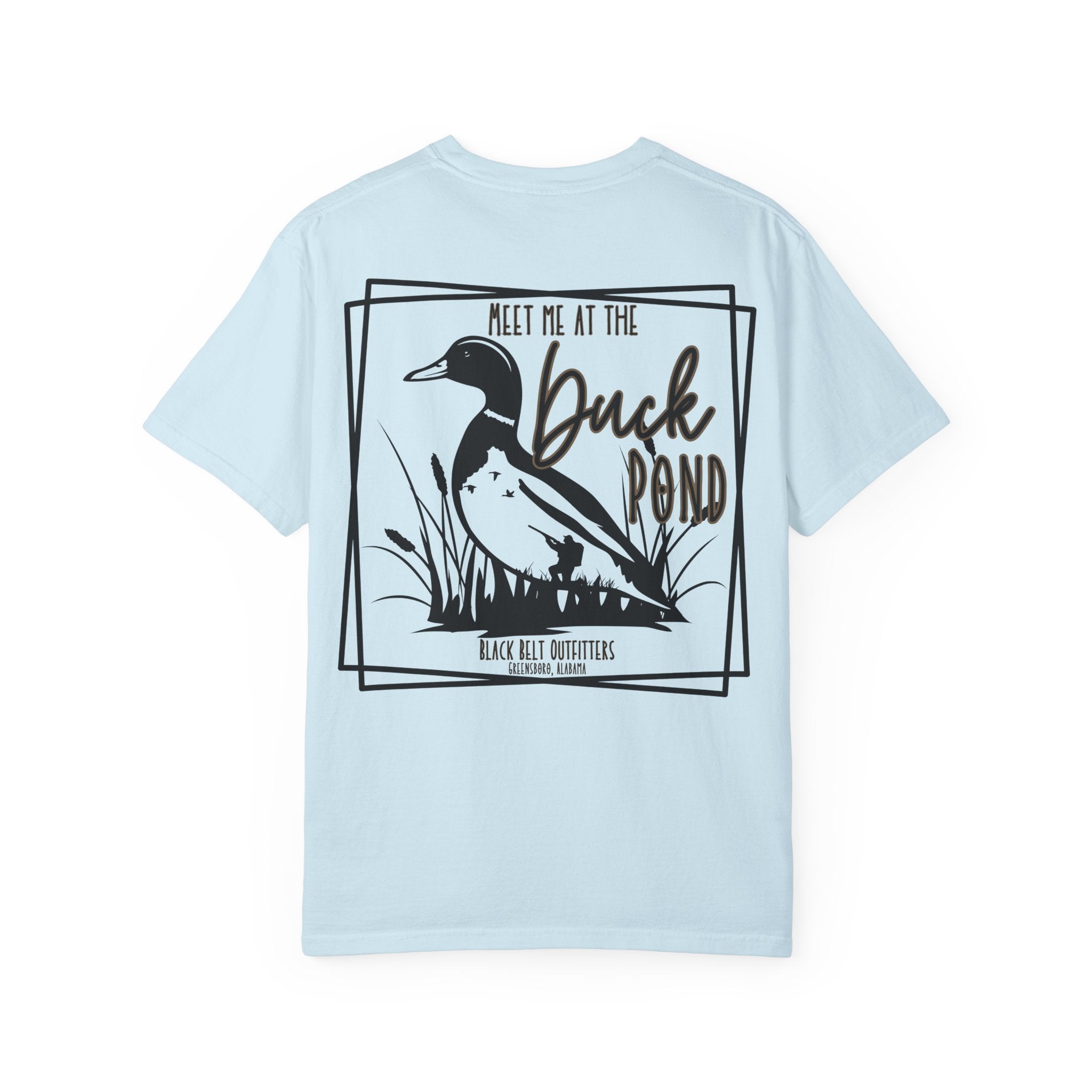 Meet Me at the Duck Pond T-Shirt, Men's Hunting Shirt, Gift for Sportsmen, Casual Wear, Nature Lover Tee