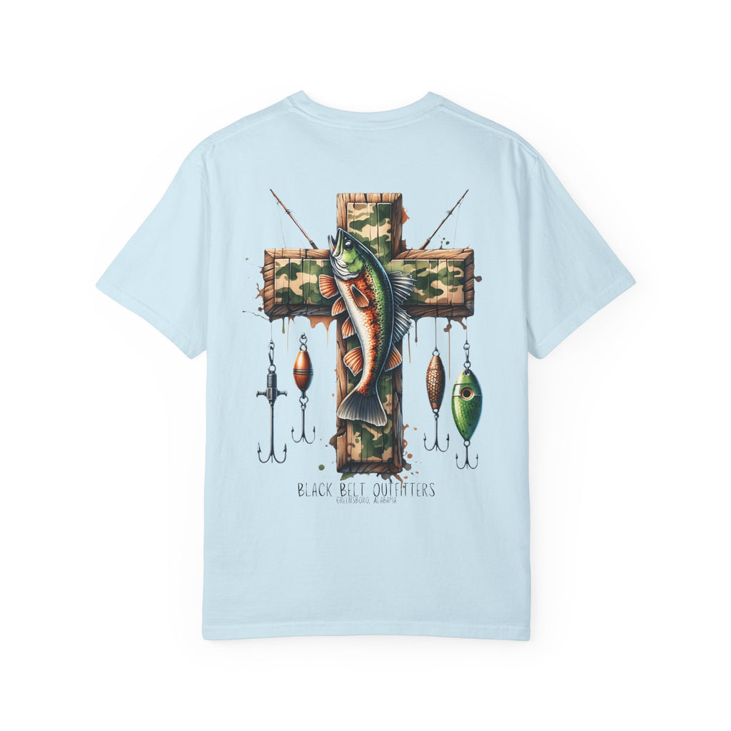 FAITH + FISHING Unisex T-Shirt, Perfect for Gifts, Father's Day, Golf Events, Casual Wear, Comfortable Tee