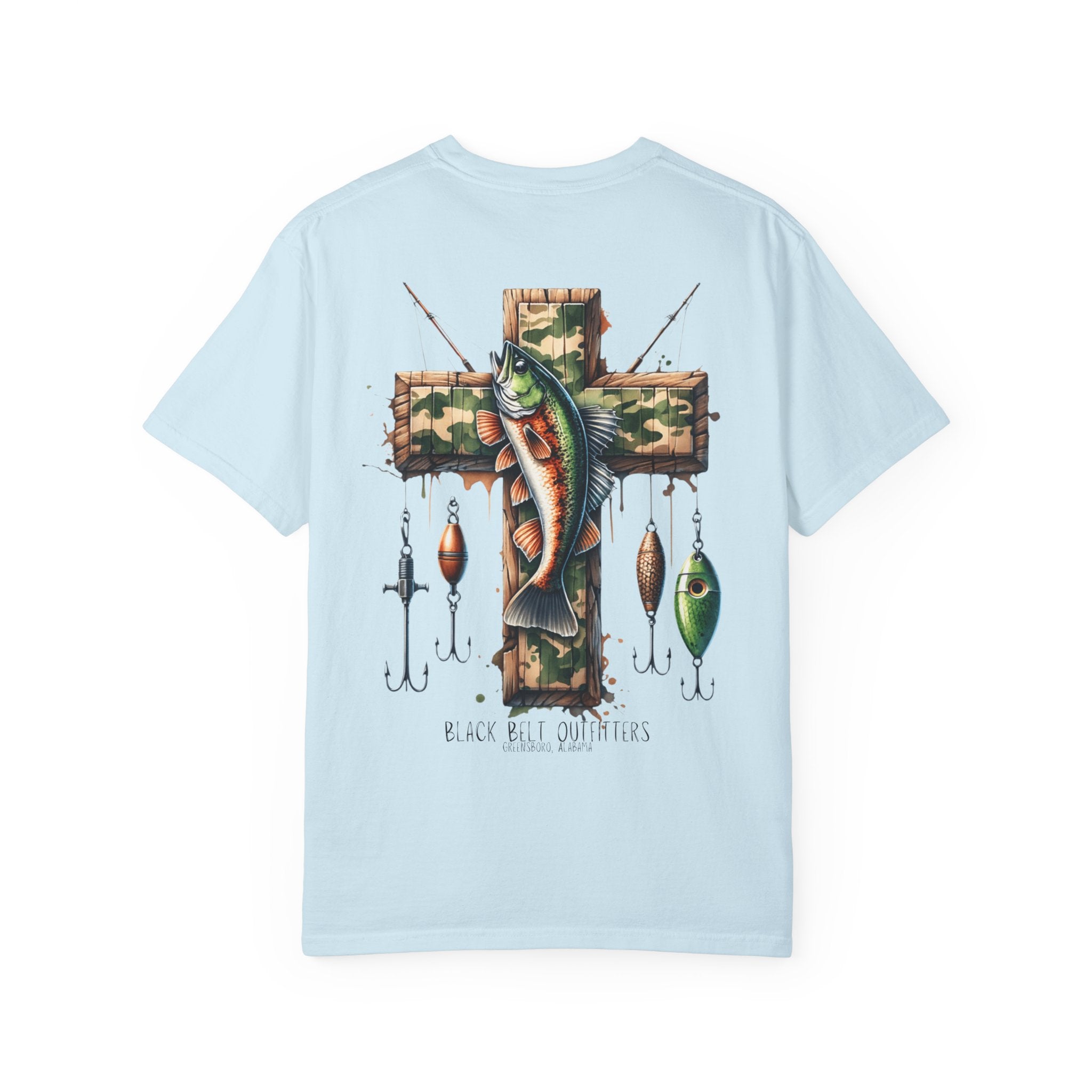 FAITH + FISHING Unisex T-Shirt, Perfect for Gifts, Father's Day, Golf Events, Casual Wear, Comfortable Tee