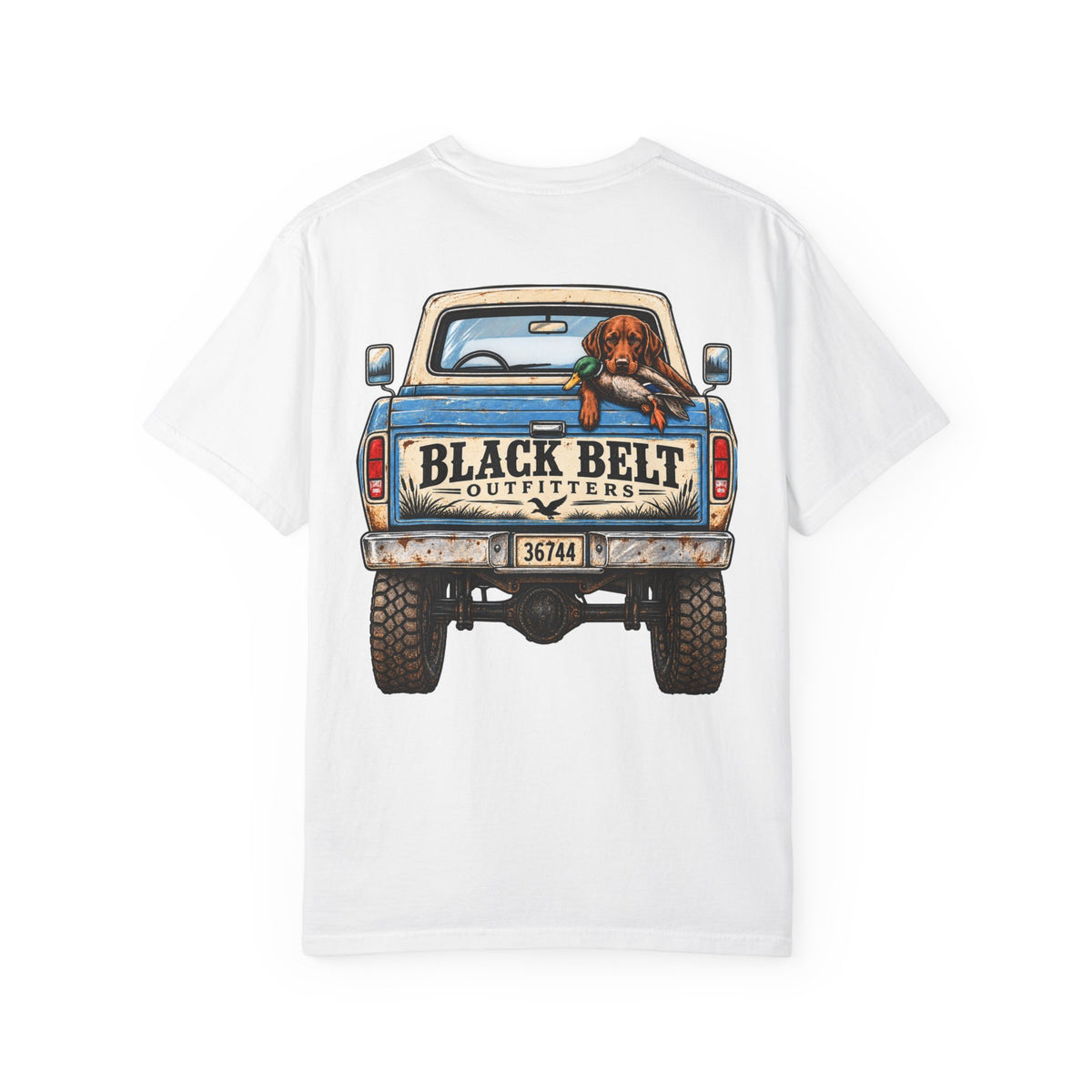 T-Shirt — Black Belt Outfitters Vintage Truck & Dog Graphic Tee