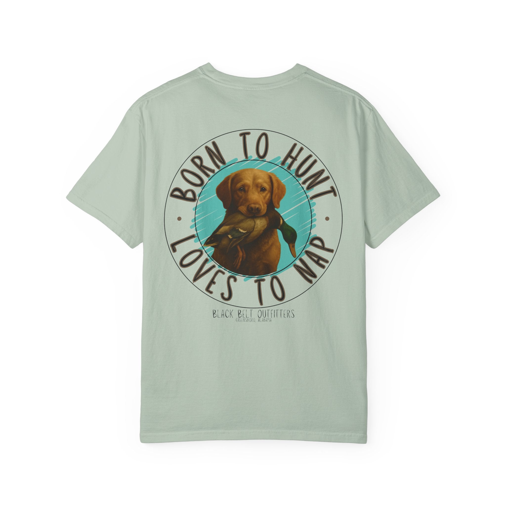 Duck Dog, Born to Hunt - Loves to Nap Unisex T-Shirt, Perfect for Gifts, Father's Day, Golf Events, Casual Wear, Comfortable Tee