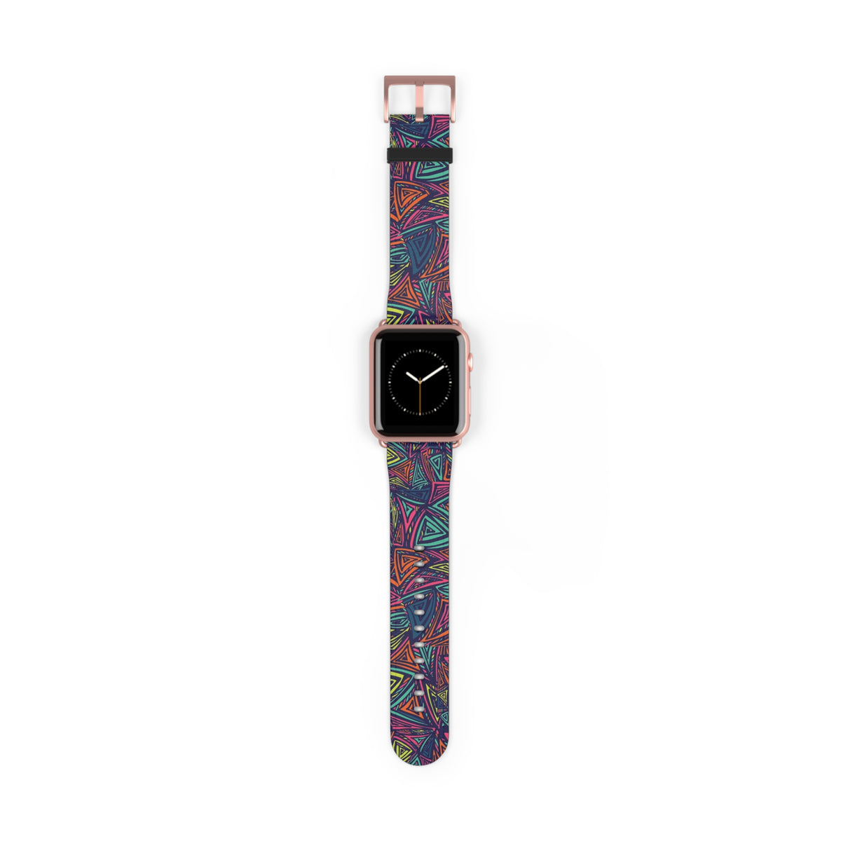 Abstract Triangle Pattern Watch Band — Colorful Geometric Apple Watch Strap