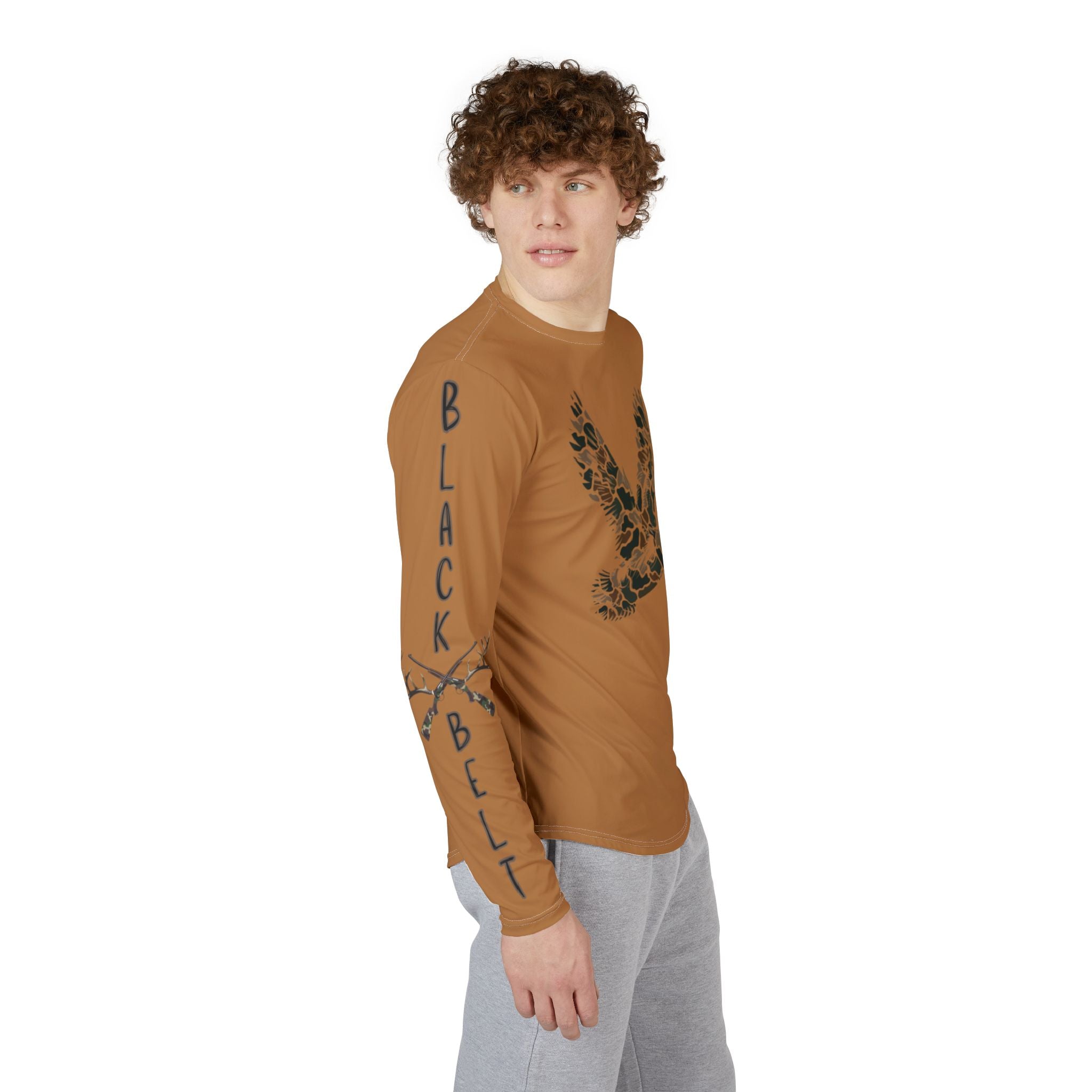 Men's UV Protection Logo Long Sleeve Shirt - Outdoor Adventure Gear, Fishing Shirt, Hiking Apparel, Sun Block Tee, Travel Essentials