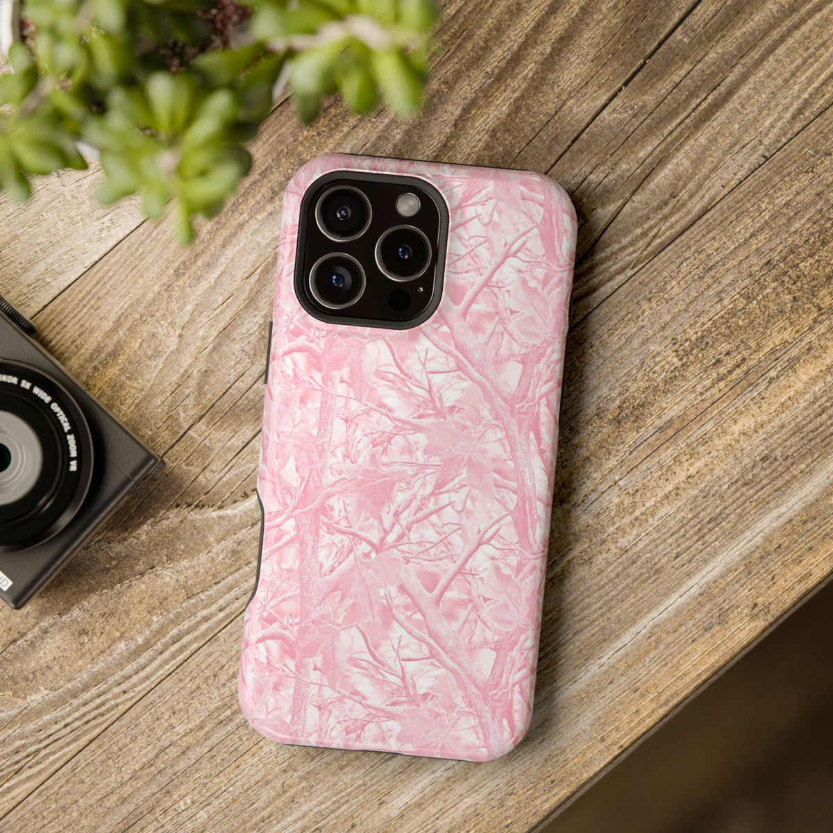 Pink Camo Magnetic Impact-Resistant Phone Case