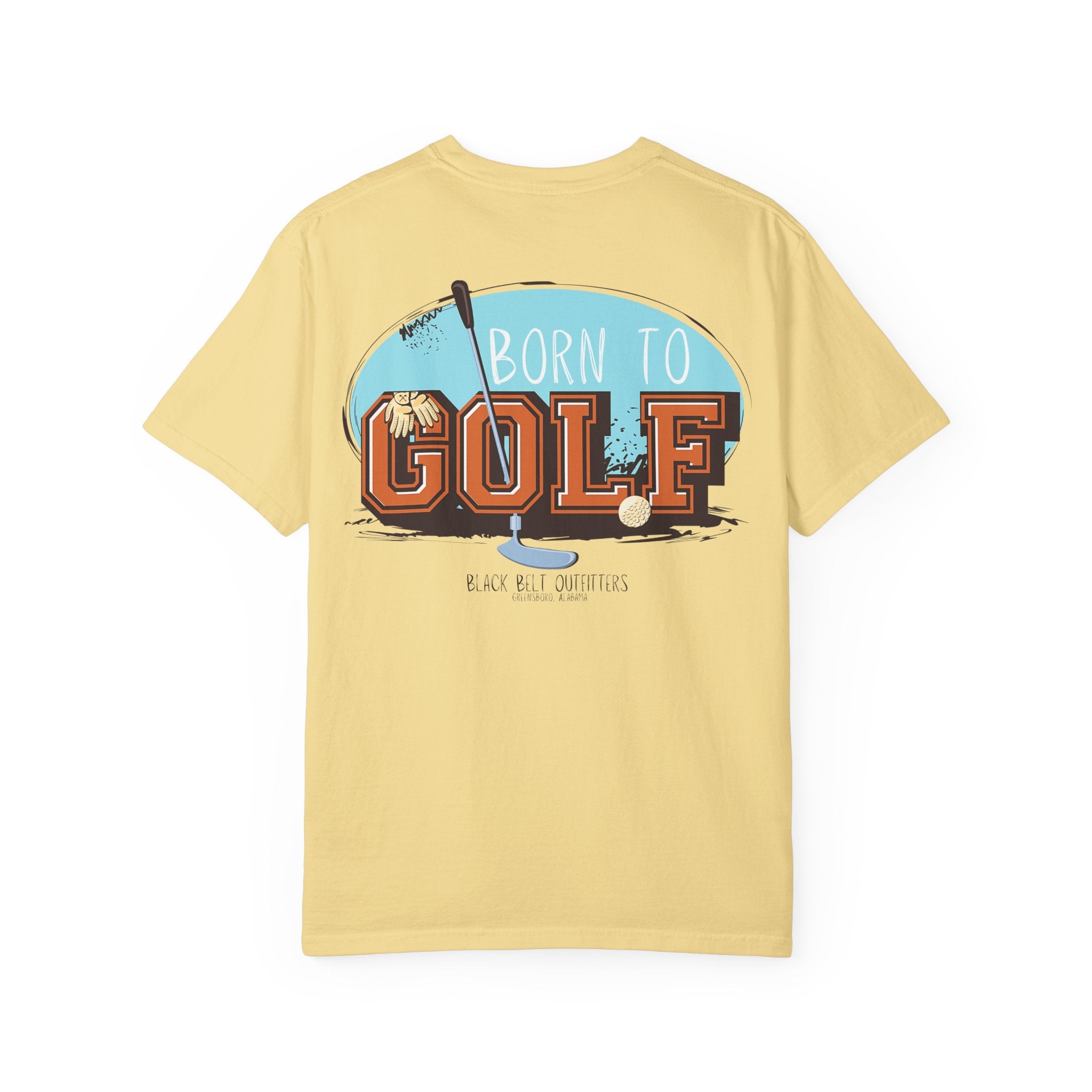 Born to Golf Golf-Themed Unisex T-Shirt, Perfect for Gifts, Father's Day, Golf Events, Casual Wear, Comfortable Tee