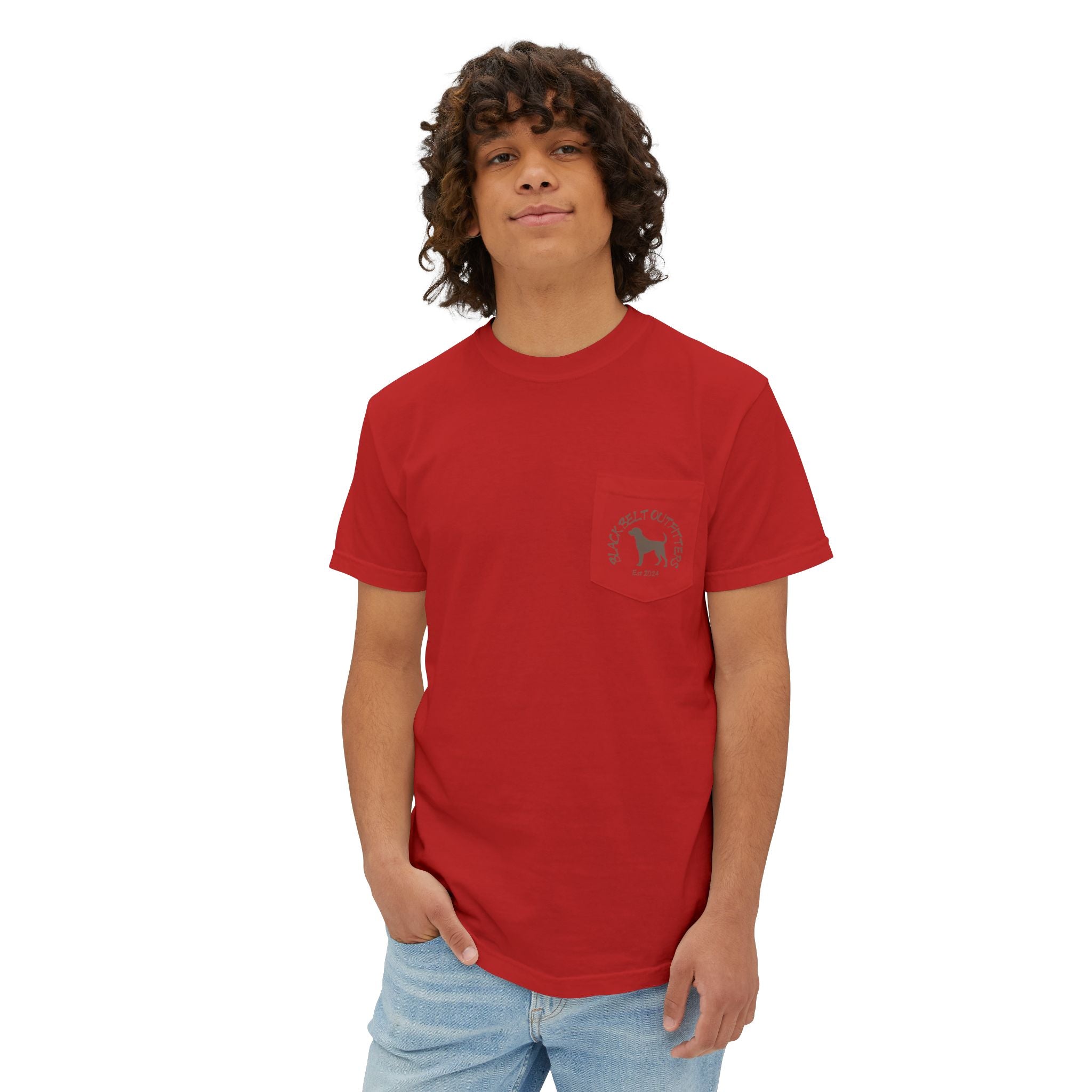 Black belt outfitters Bass Fishing Unisex Garment-Dyed Pocket T-Shirt