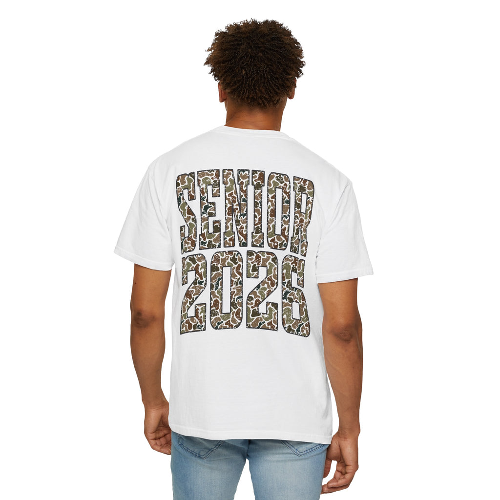 Camo Class of 2026, Senior 2026, Graphic T-Shirt, Casual Wear, Inspirational Gift, Summer Tee, Eco-Friendly Apparel