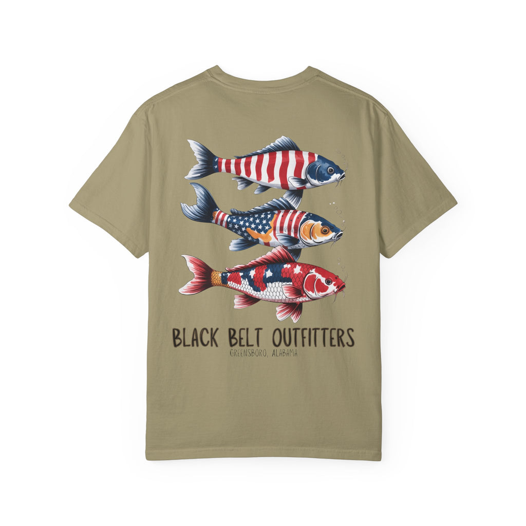 American Fishing Unisex T-Shirt, Perfect for Gifts, Father's Day, Golf Events, Casual Wear, Comfortable Tee