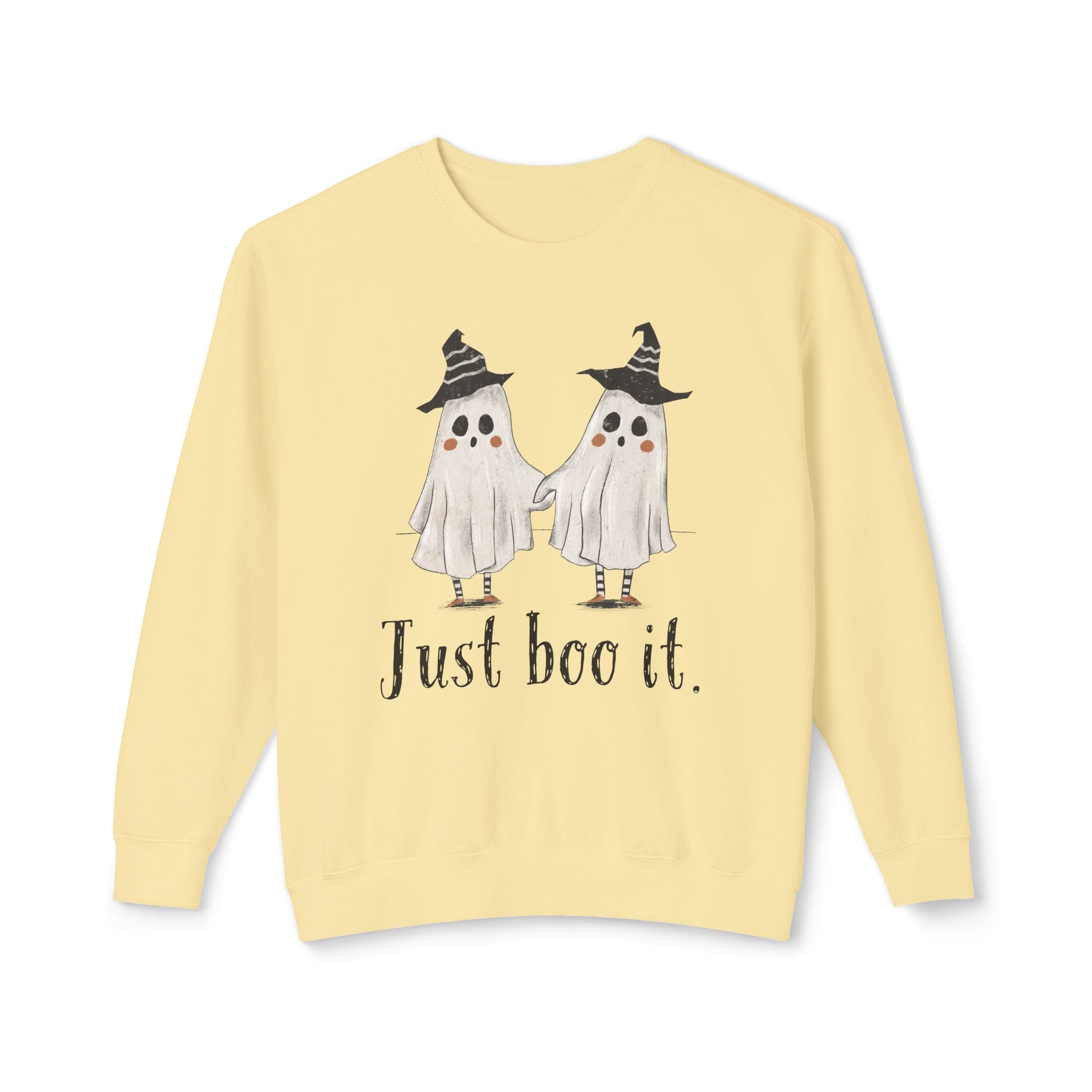 Just Boo It - Halloween Ghosts Unisex Lightweight Crewneck Sweatshirt, Just Boo It Sweatshirt, Cute Halloween Apparel, Fall Fashion, Spooky Season, [...]