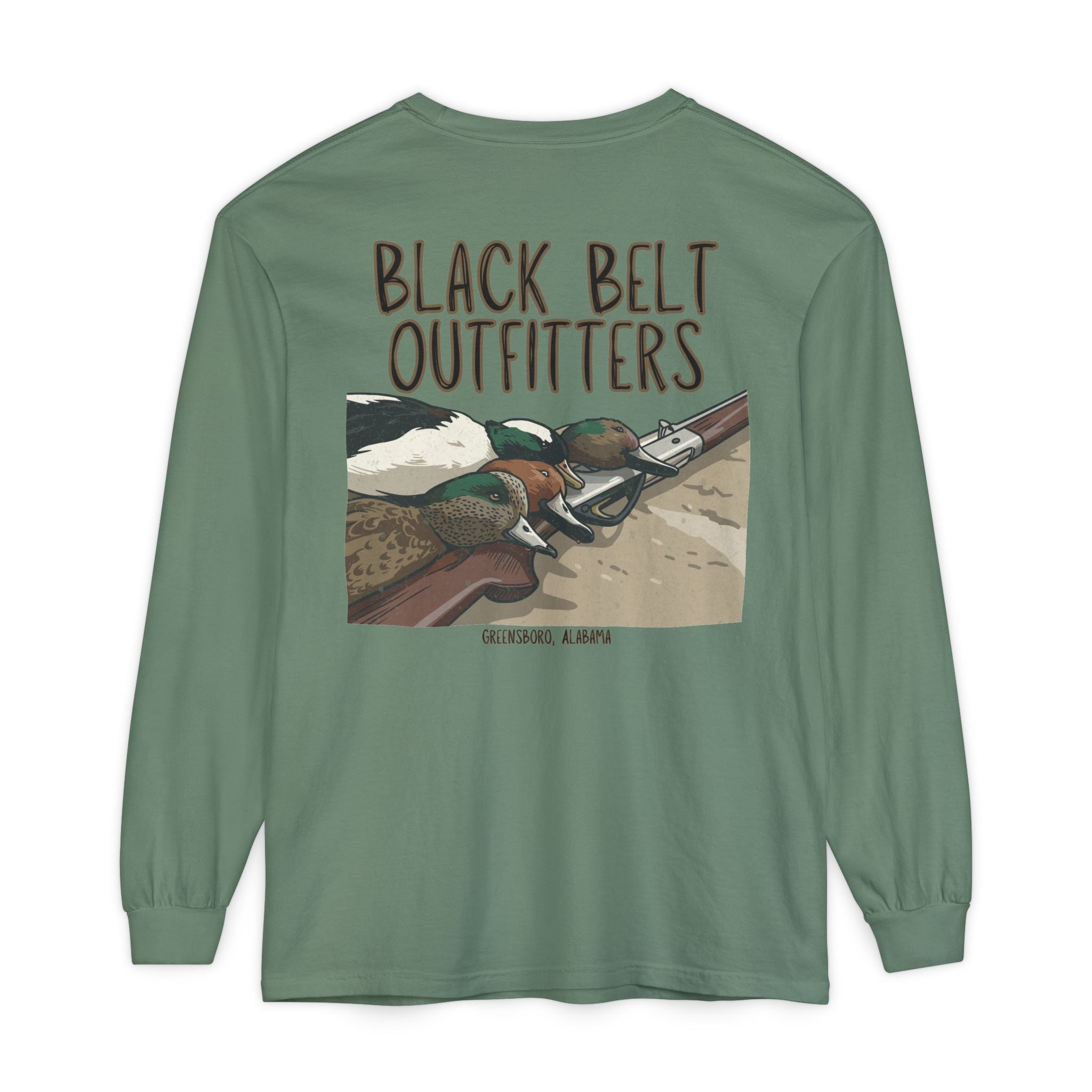 Duck Trophies Unisex Garment-Dyed Long Sleeve T-Shirt, Casual Wear, Gift for Him/Her, Streetwear, Everyday Comfort, Comfortable Layering