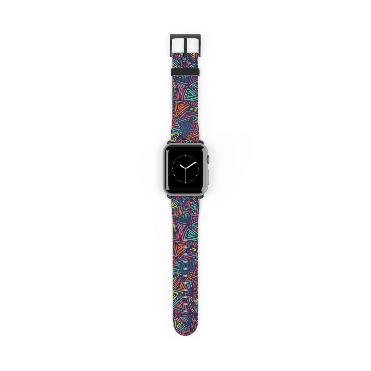 Abstract Triangle Pattern Watch Band — Colorful Geometric Apple Watch Strap